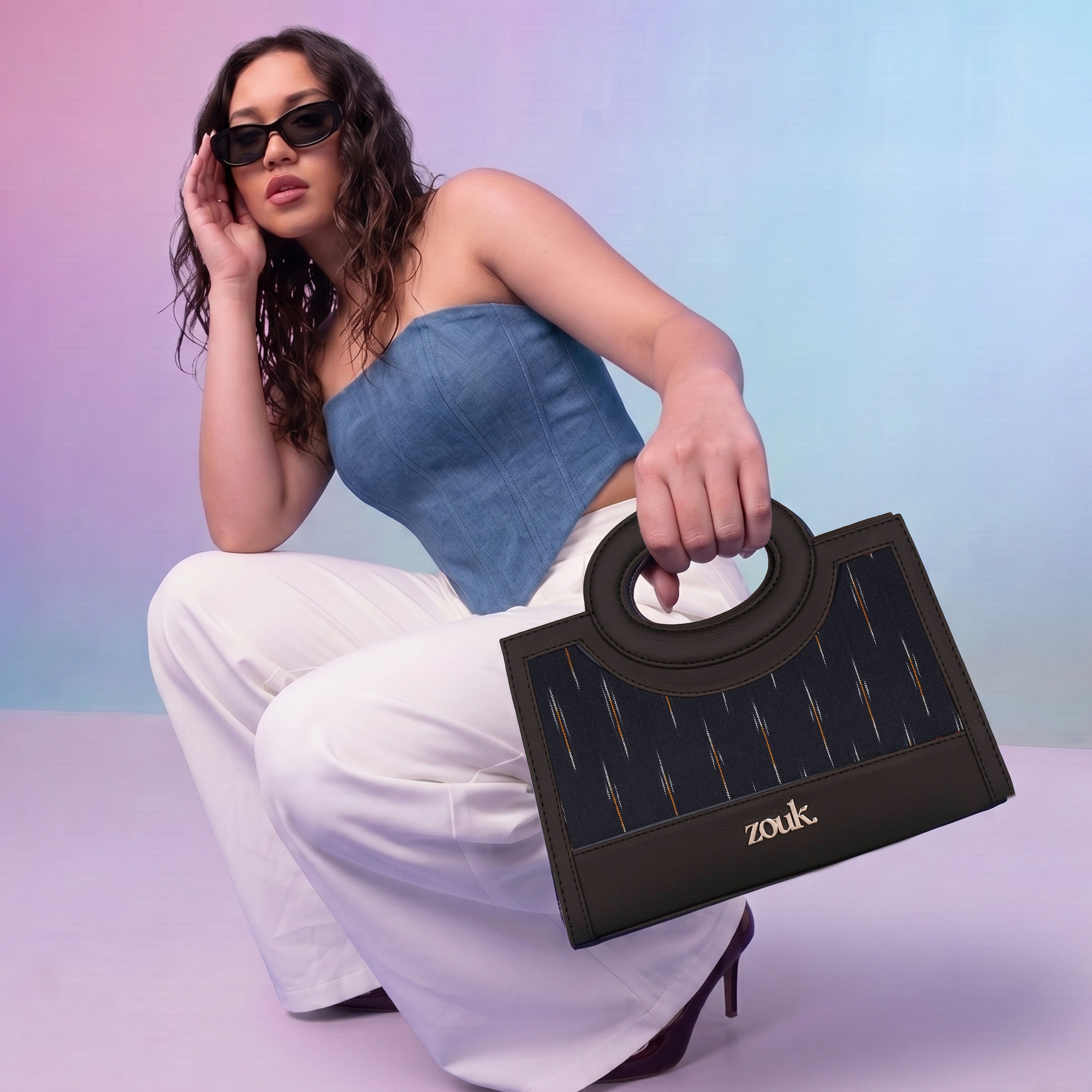 Zoe Sling Bag - Ikat GreRe