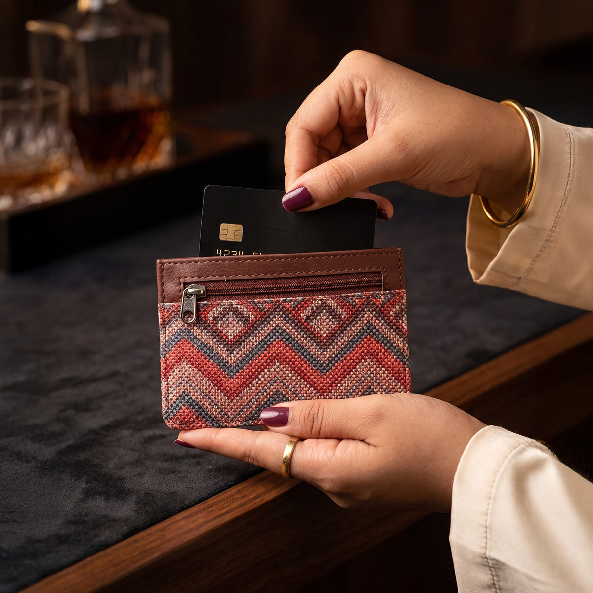 Gwalior Weaves Ava Card Case