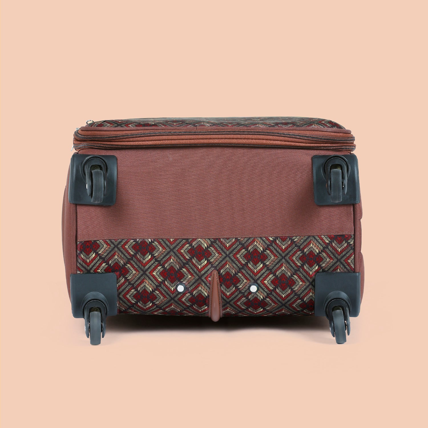 Amritsar Phulkari Avasa Trolley Bag Combo (Medium & Large)