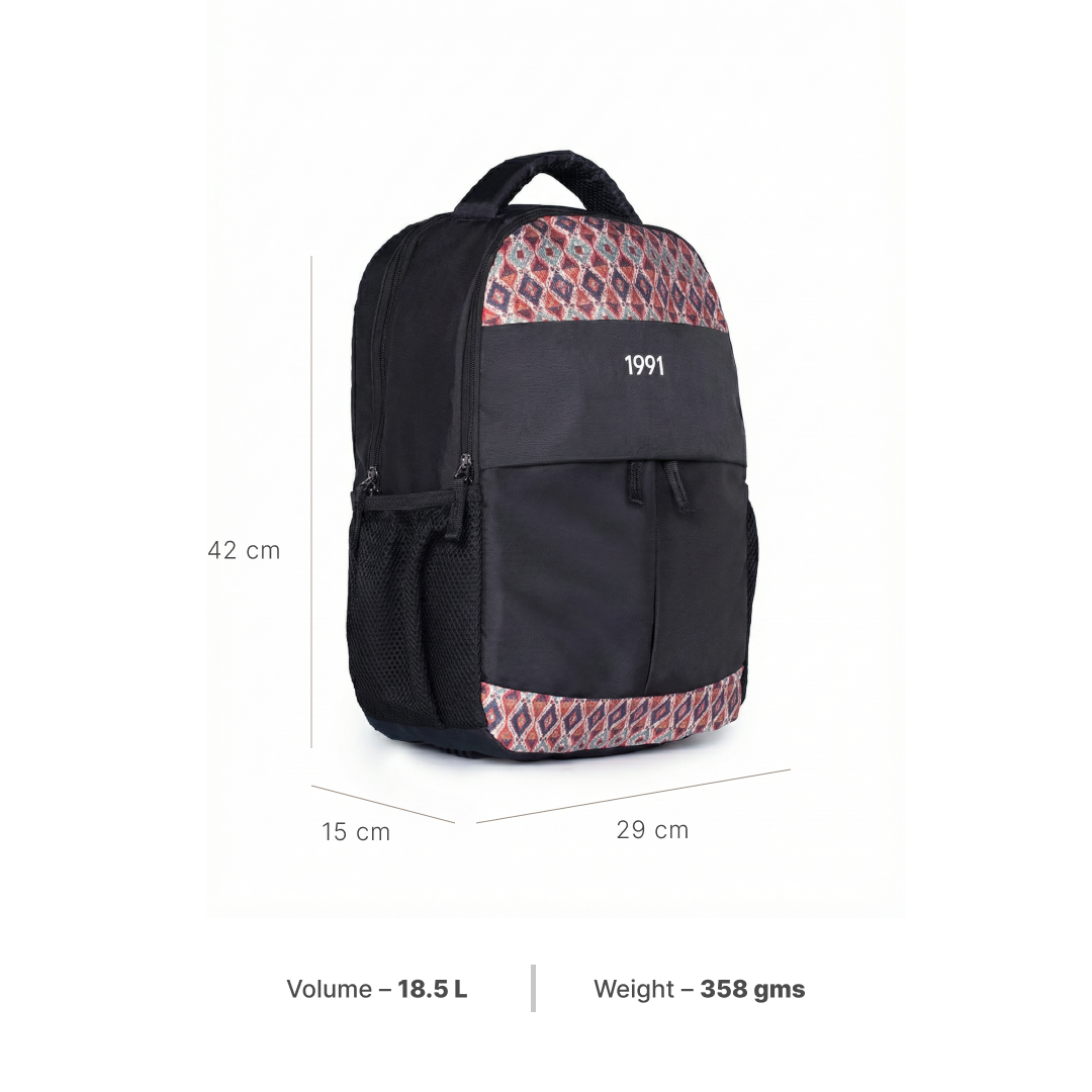 Ajrakh Kami Classic Backpack - 1991 by Zouk