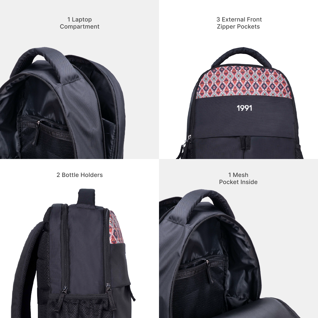 Ajrakh Kami Classic Backpack - 1991 by Zouk