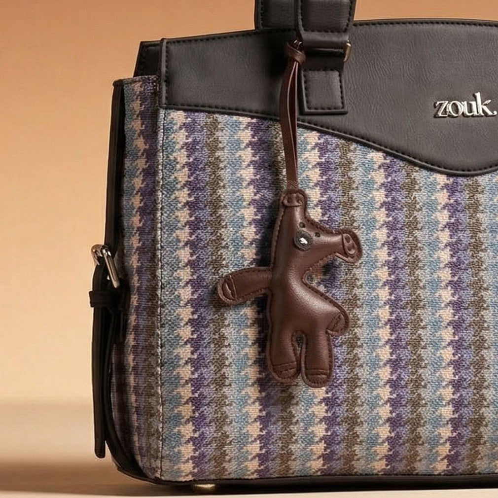 Teddy Bag Charm - Tan