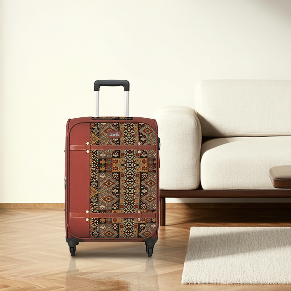 ZIP-Banaras Elegance Saira Trolley Bag