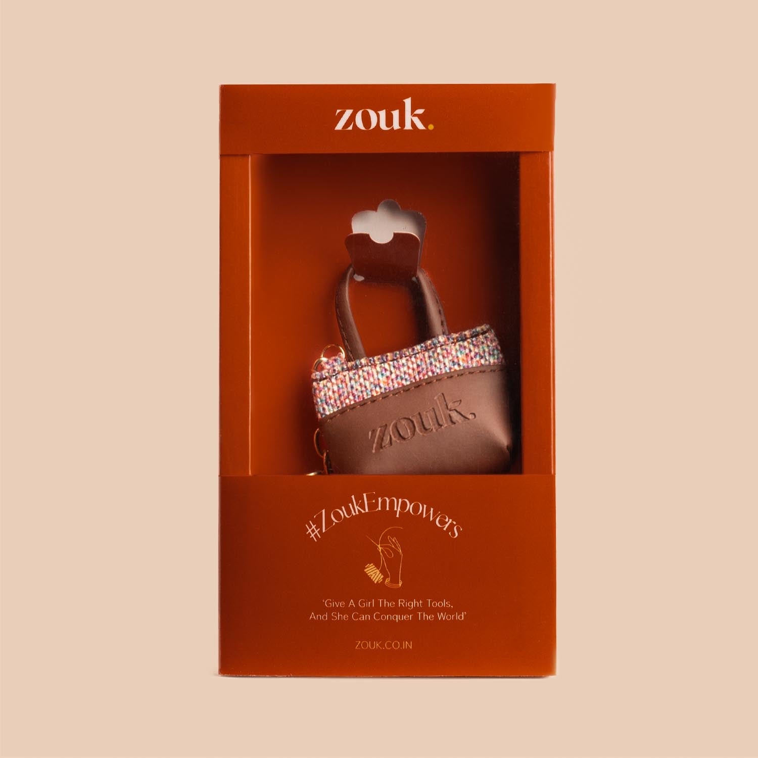 ZIP-Bengal Mosaic Power Potli Keychain