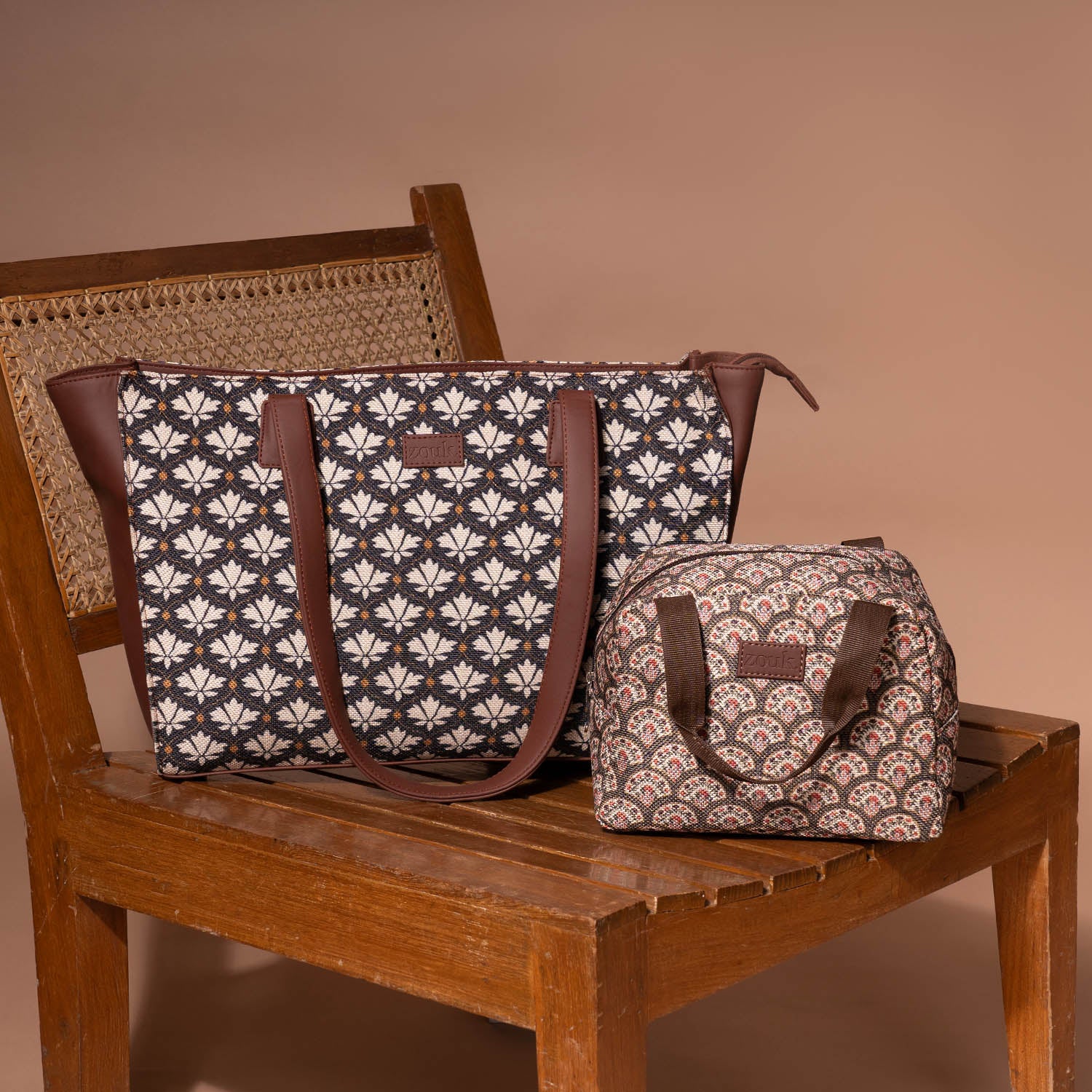 Bidri Kaiser & Fatehpur Fresco - Office Tote Bag & Lunch Bag Combo
