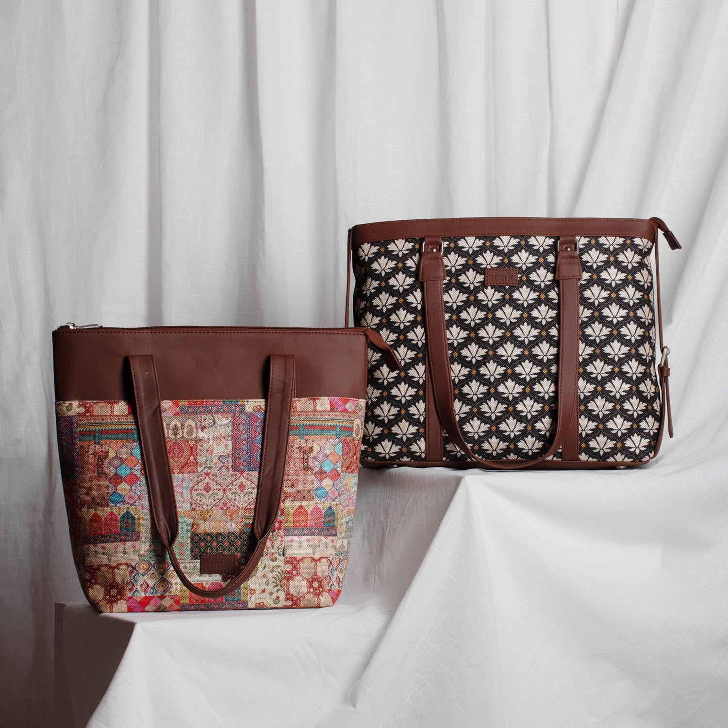 Bidri Kaiser & Kutch Gamthi - Women's Office Bag & Everyday Tote Bag Combo