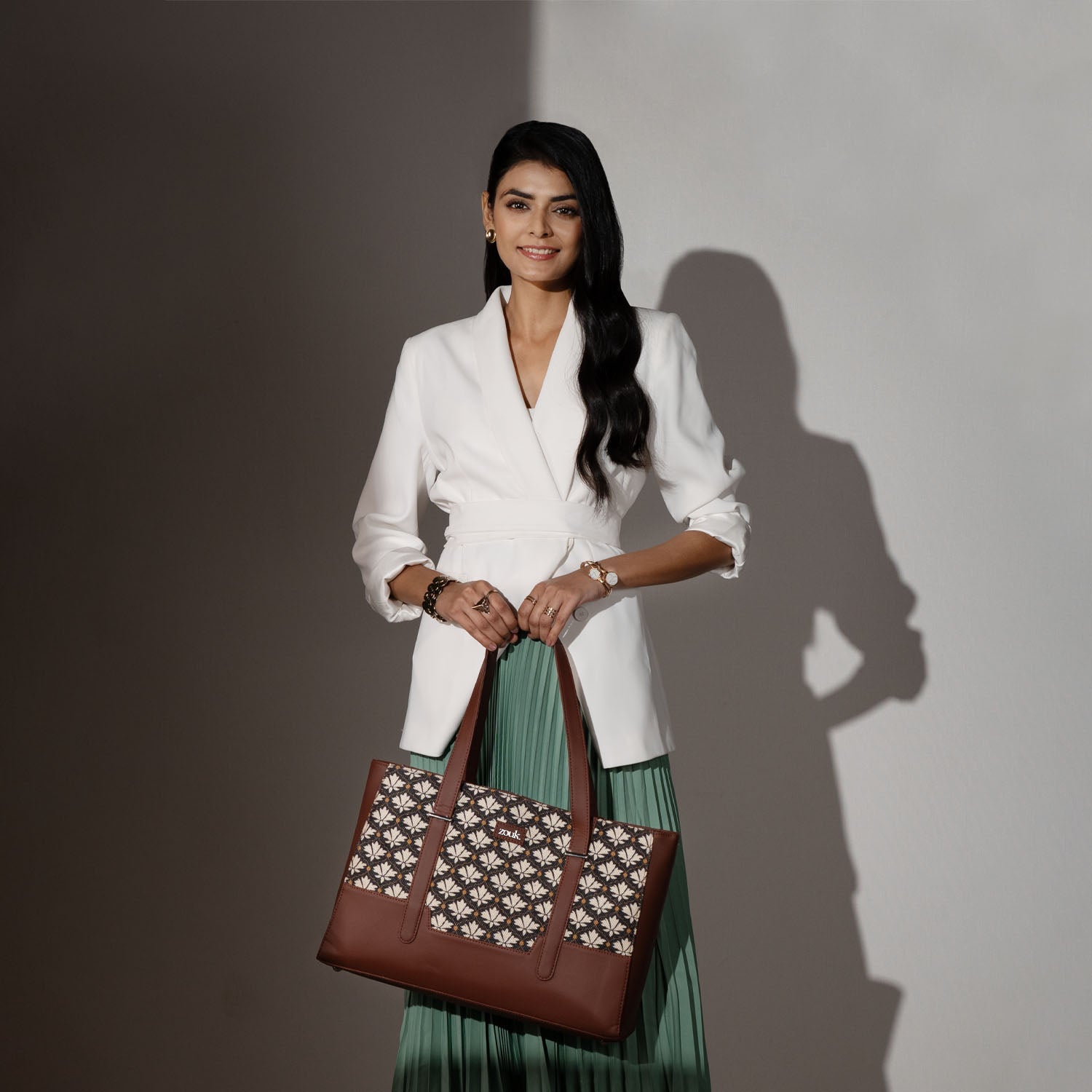 ZIP-Zouk Bidri Kaiser Maya Multitasker Tote Bag