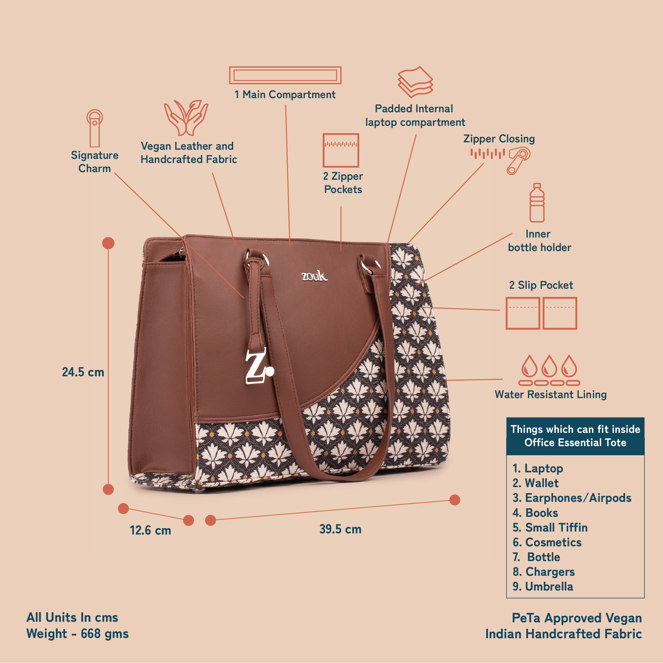 Bidri Kaiser Office Essential Bag