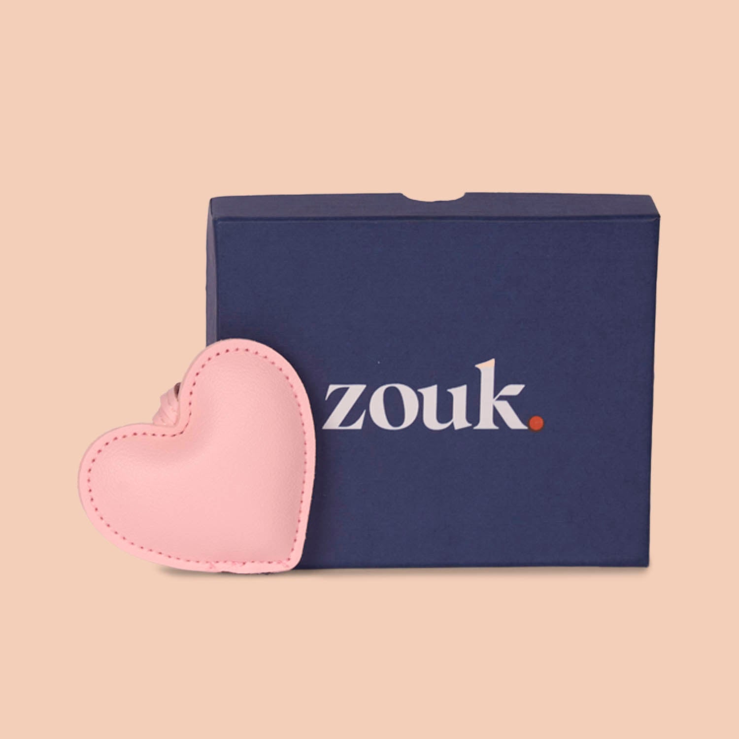 Small Heart Bag Charm - Pink