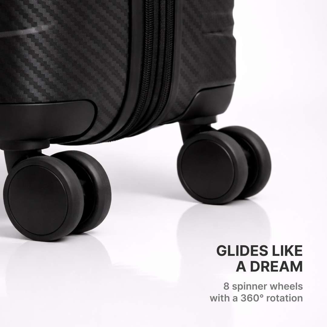 Black Aira Trolley Bag (Cabin)