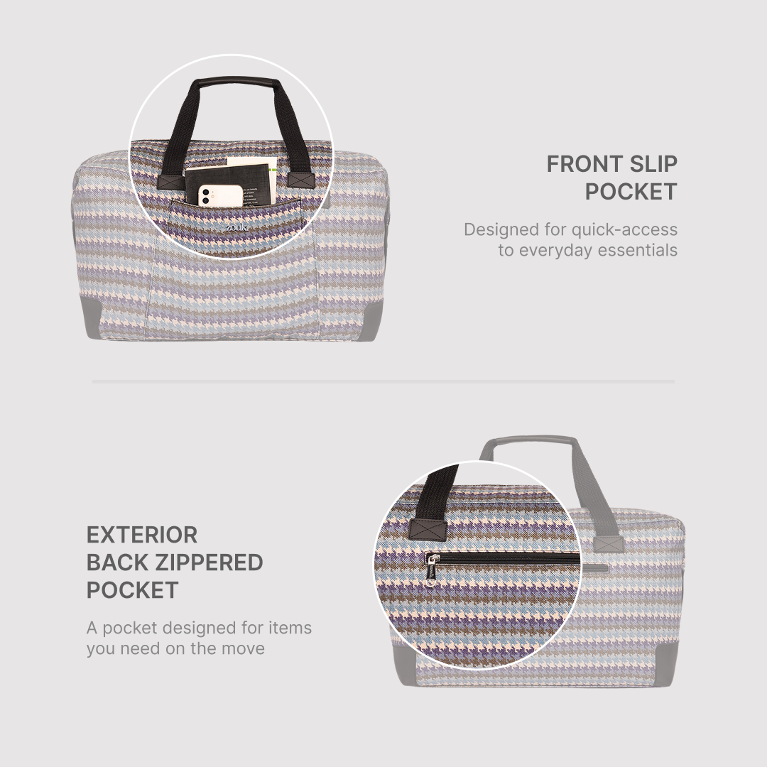 Bombay Houndstooth Getaway Duffle Bag