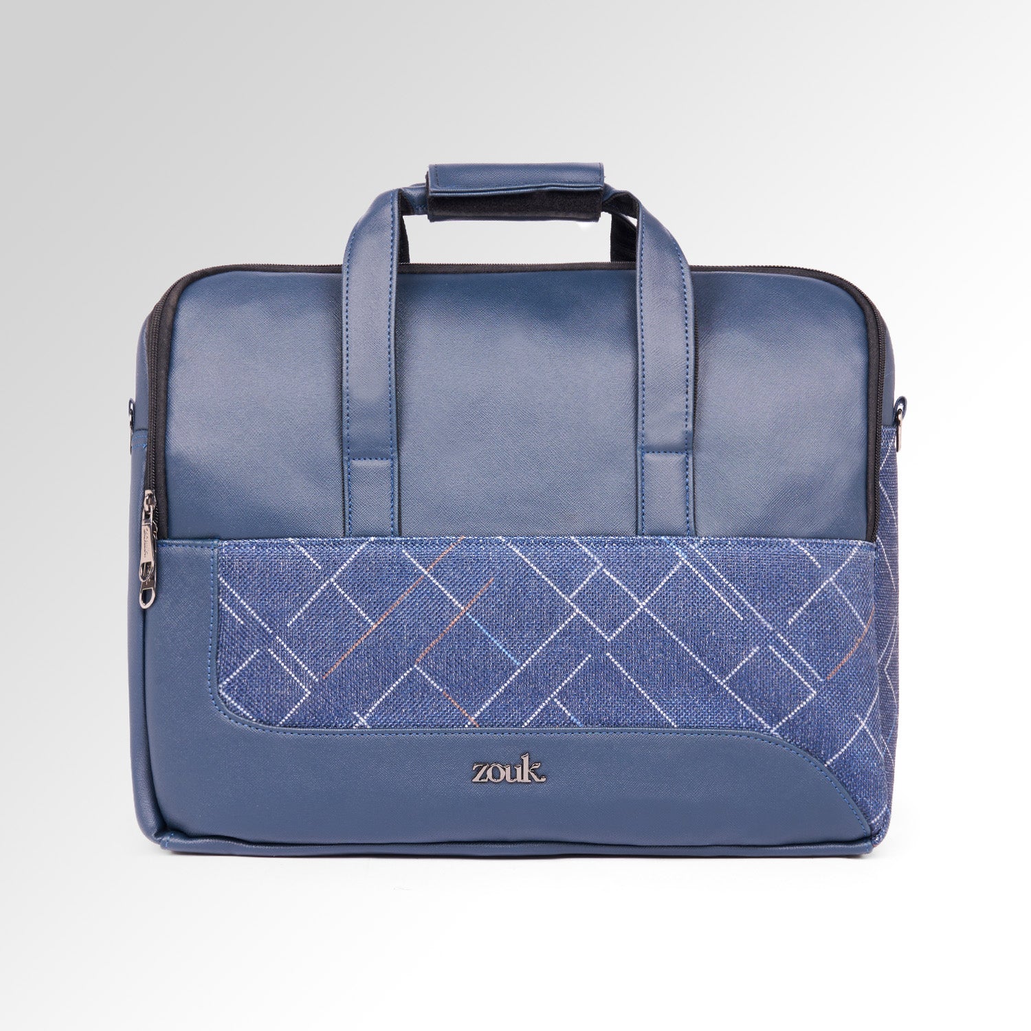 Bombay Tartan Office Laptop Bag (Blue)