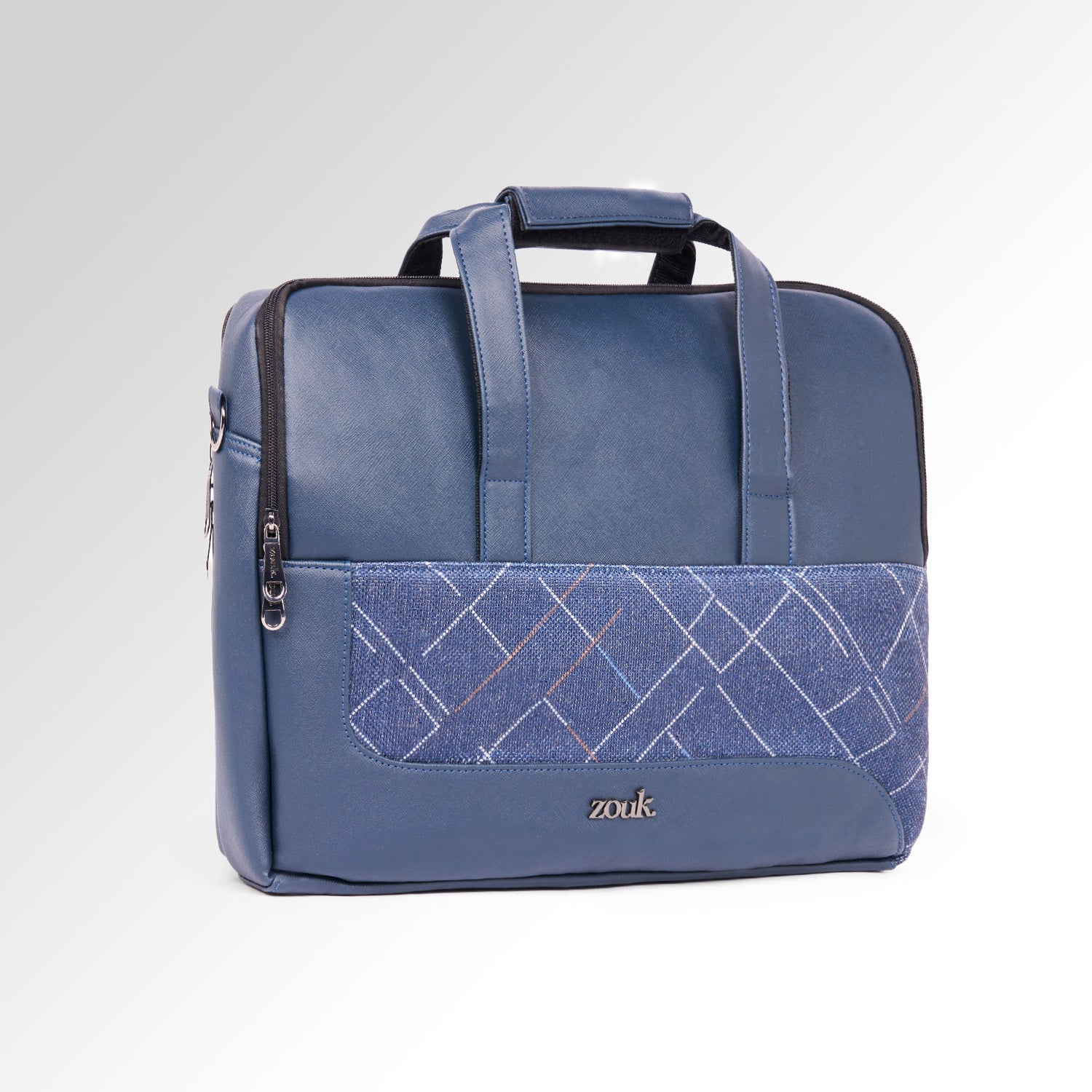 Bombay Tartan Office Laptop Bag (Blue)