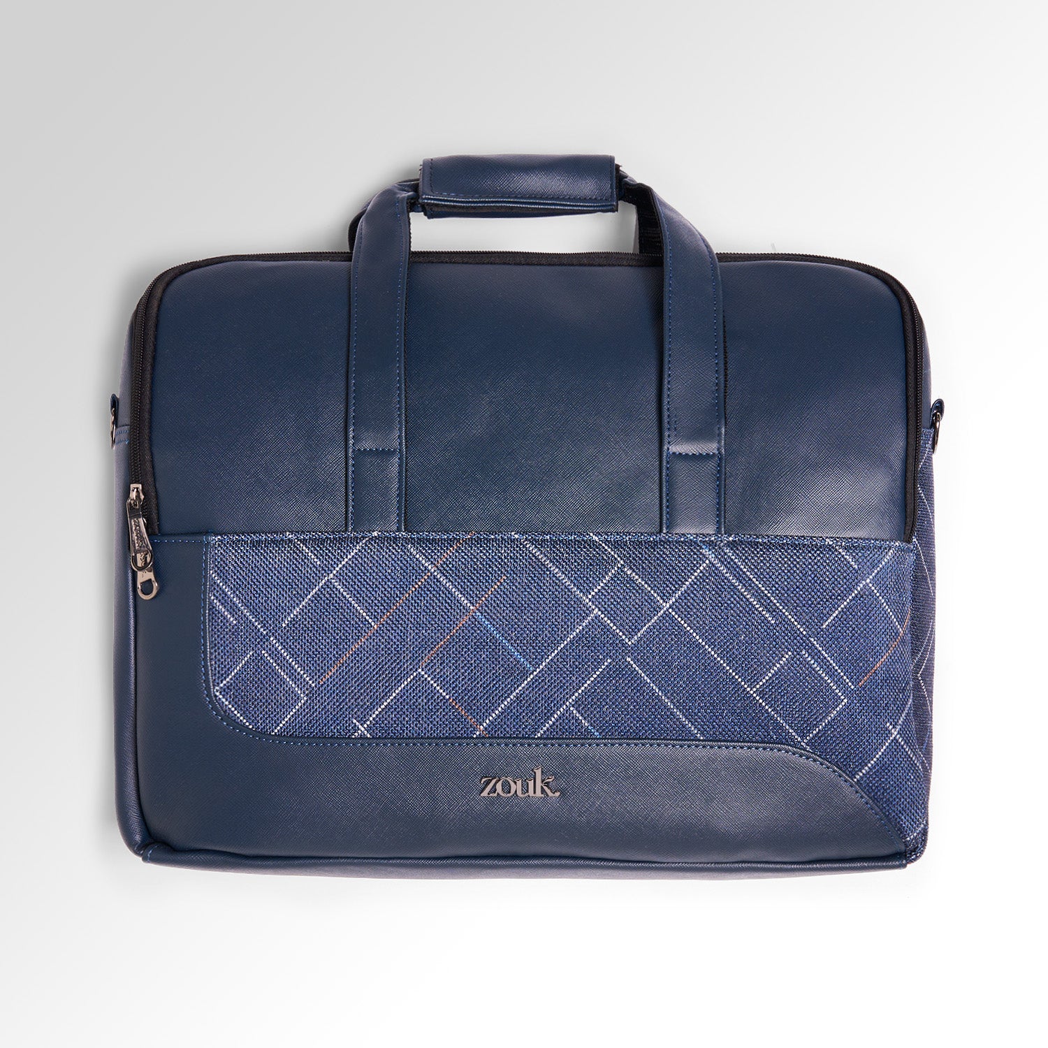 Bombay Tartan Office Laptop Bag (Blue)