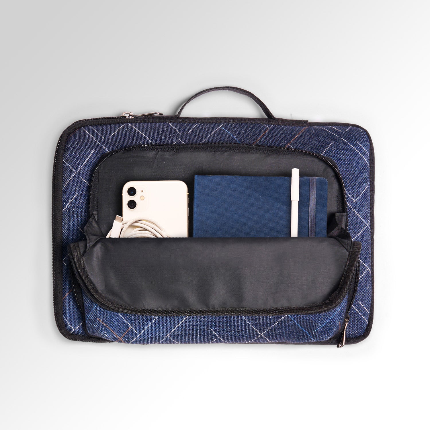 Bombay Tartan Urban Laptop Sleeve - 14inch (Black)