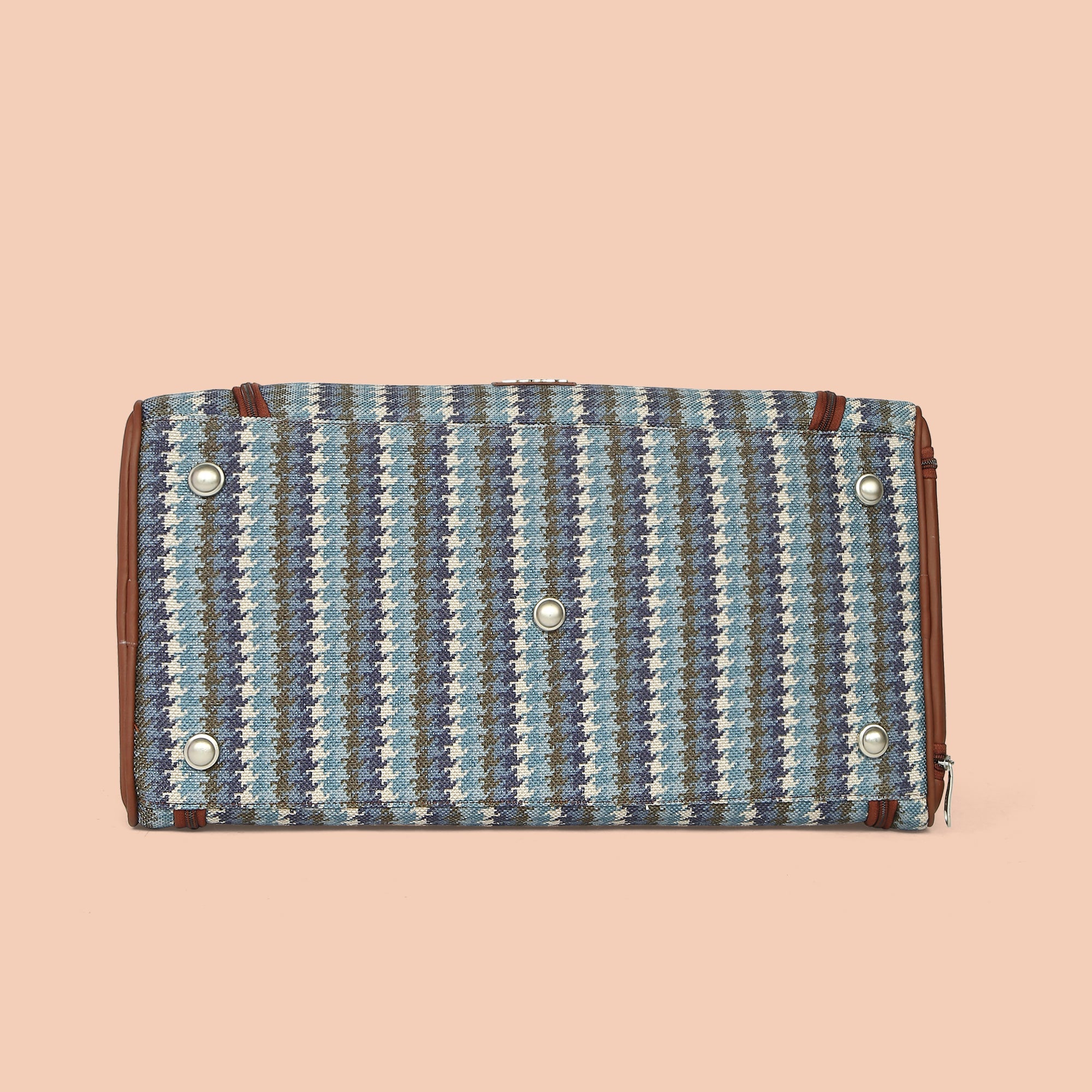 ZIP-Bombay Houndstooth Weekender Duffle Bag