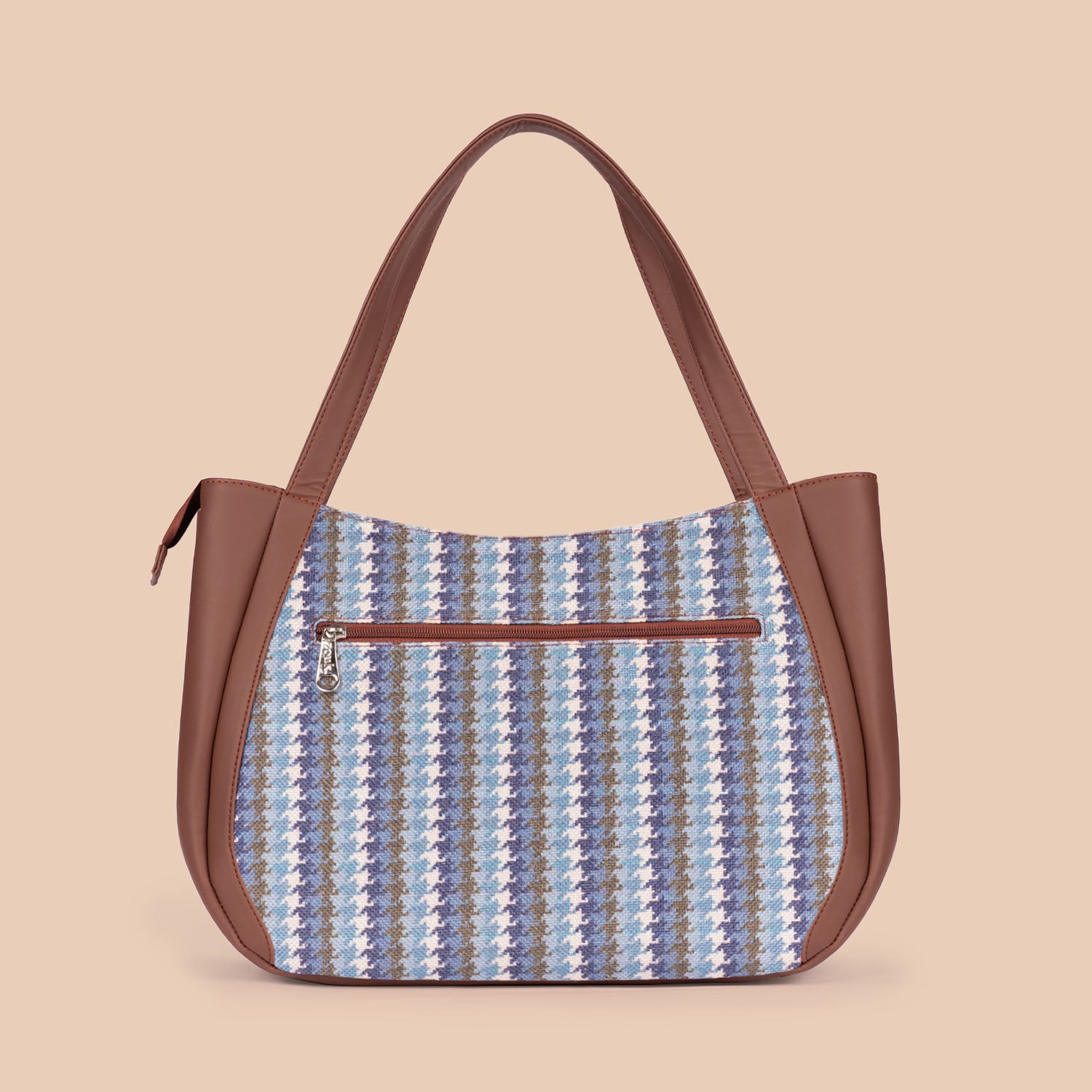 Bombay Houndstooth Luna Handbag