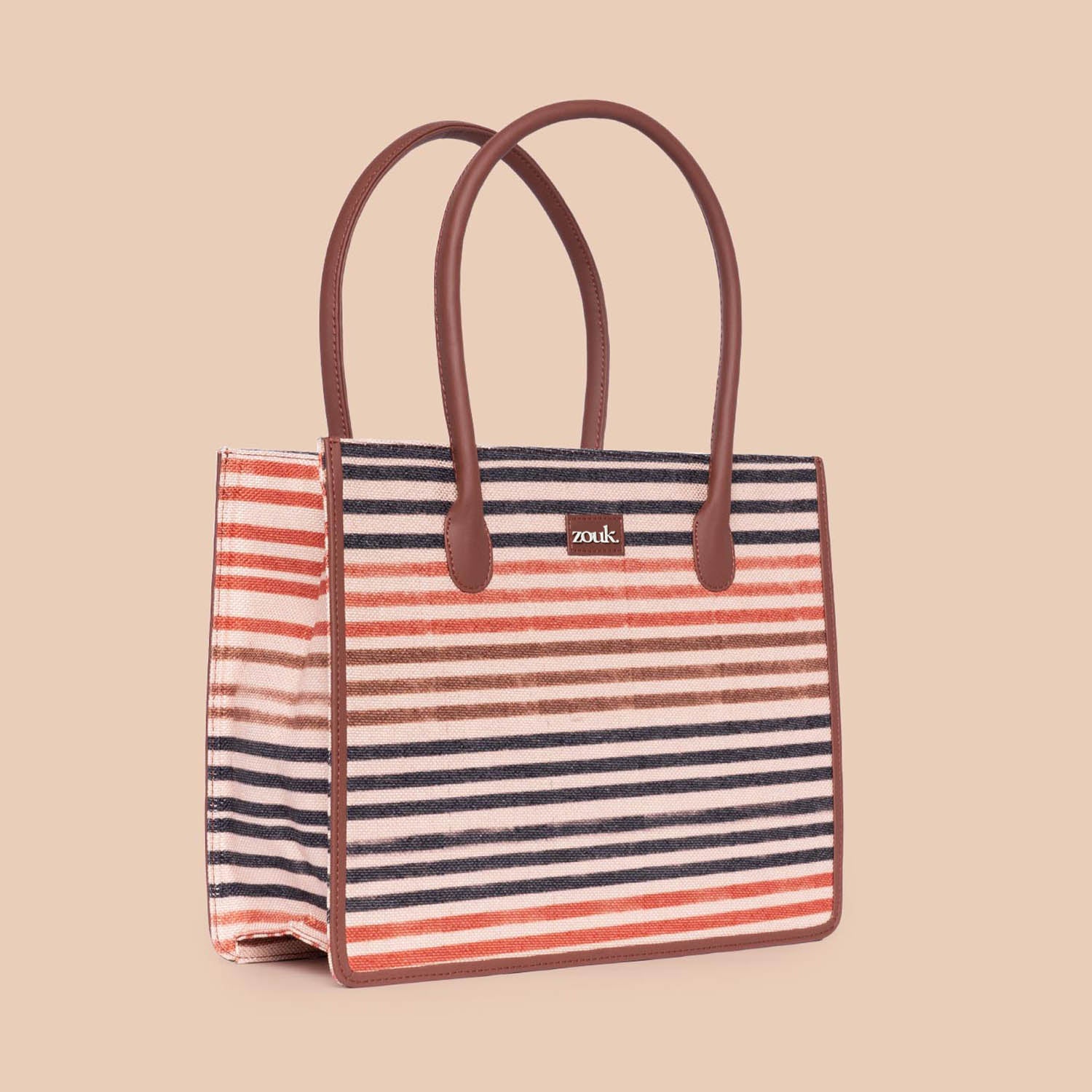 Qutub Stripes Book Tote