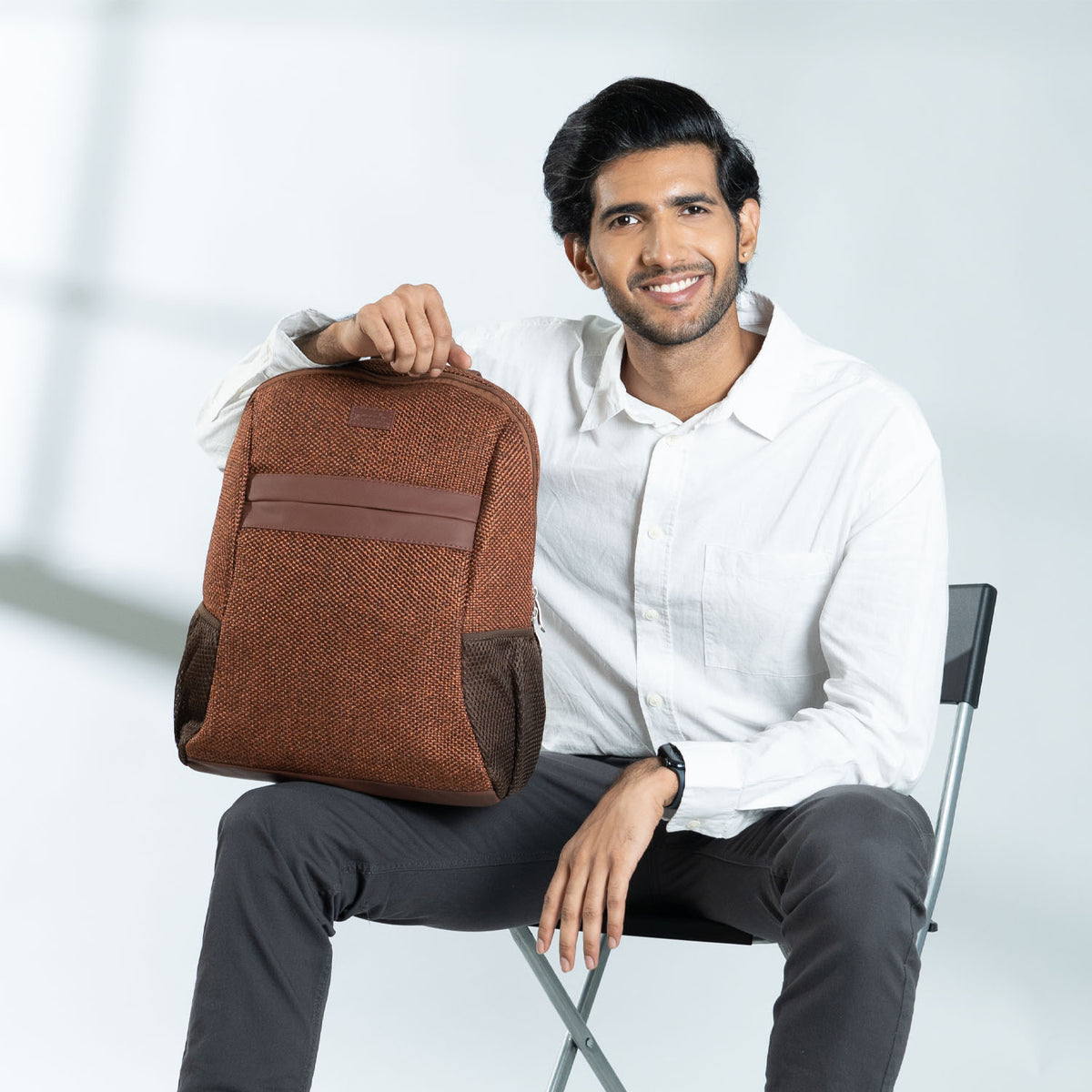 Brown Metal Men's Classic Backpack