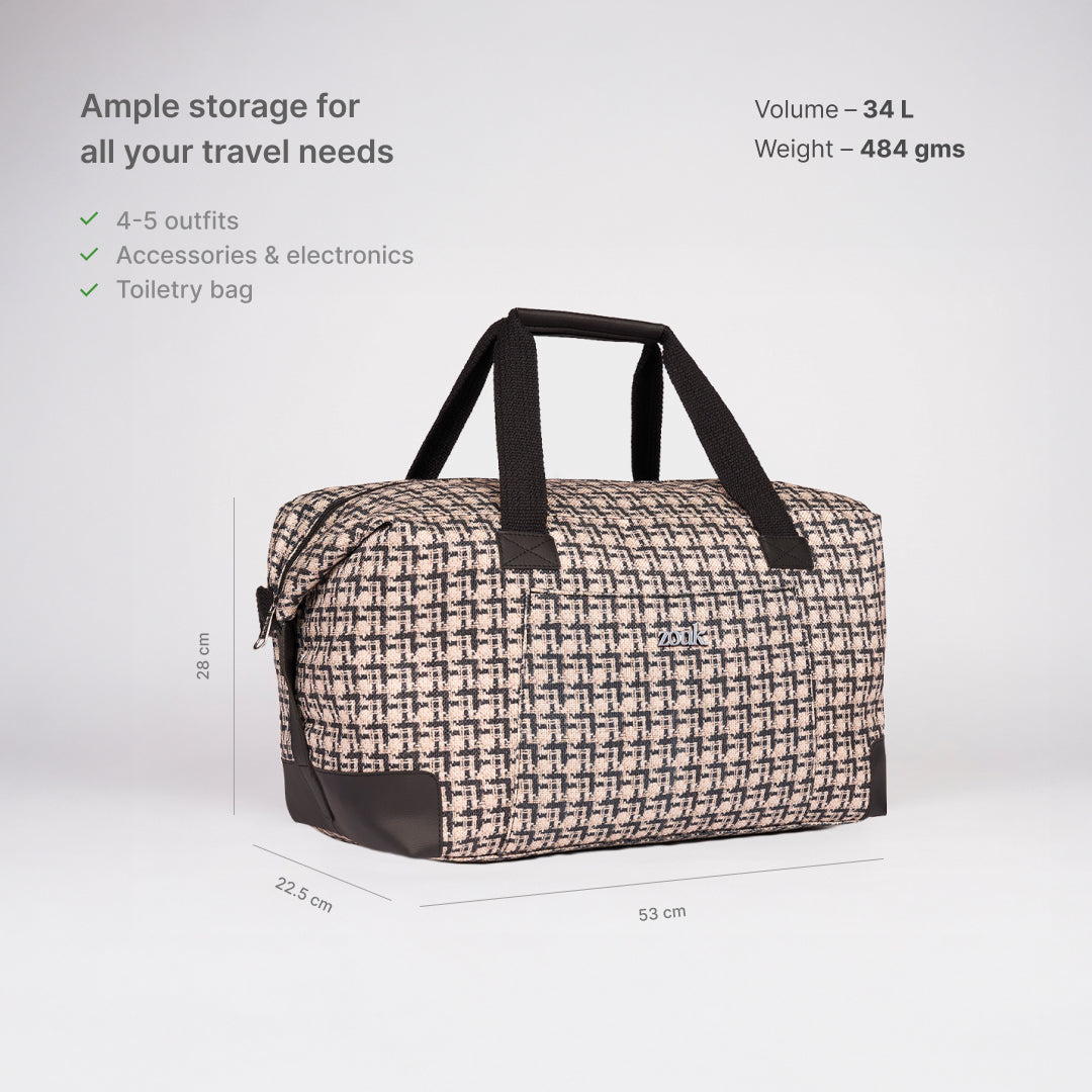 Carter Checks Collapsible Duffle Bag