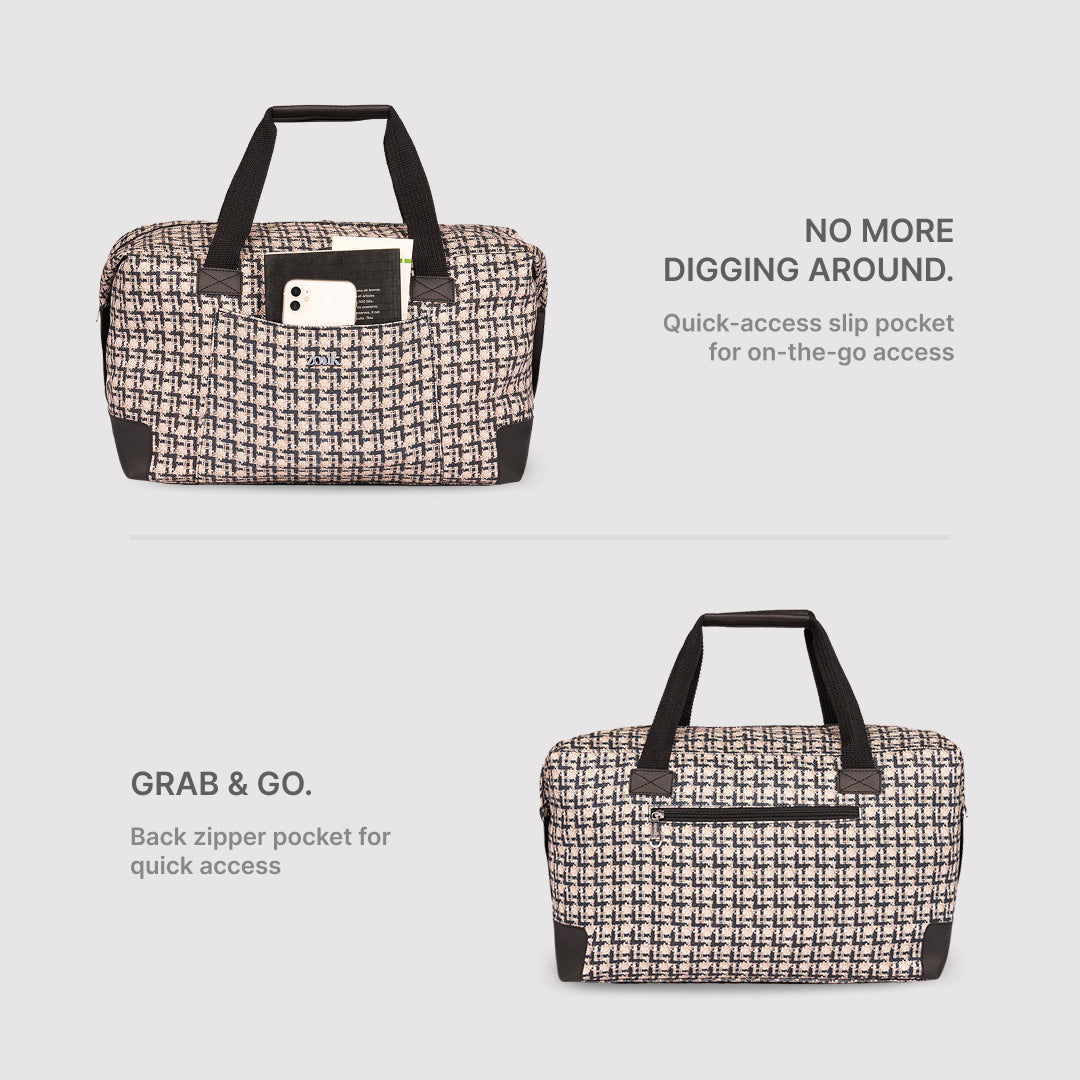 Carter Checks Collapsible Duffle Bag