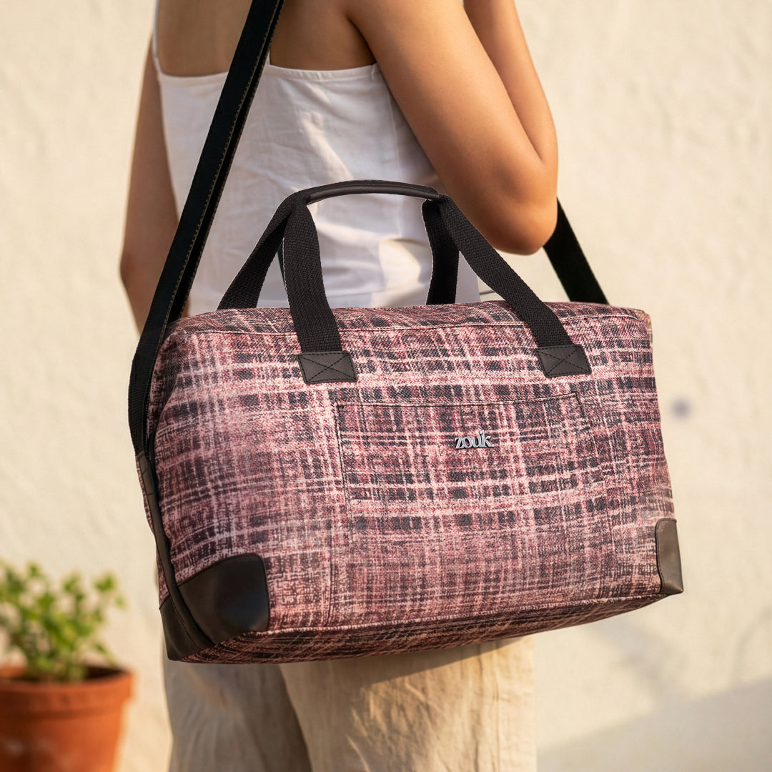 Cashmere Noir (Pink) Collapsible Duffle Bag