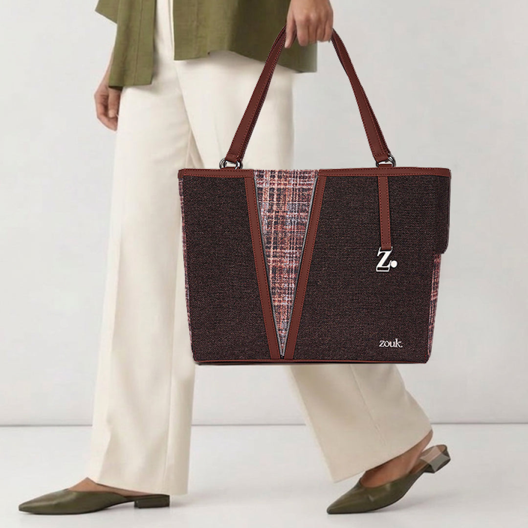 Cashmere Noir (Copper) Corner Office Tote (Bristel)