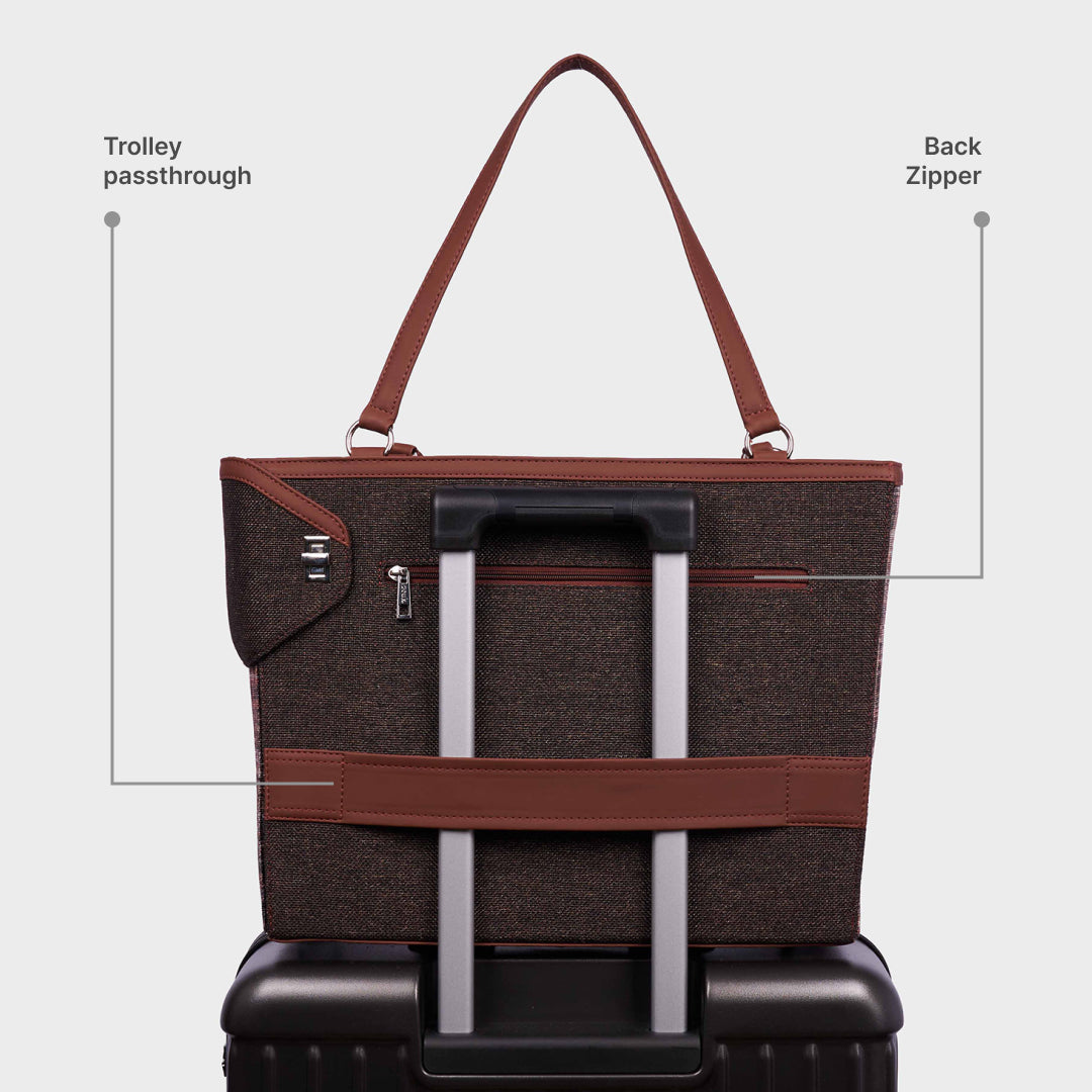 Cashmere Noir (Copper) Corner Office Tote (Bristel)