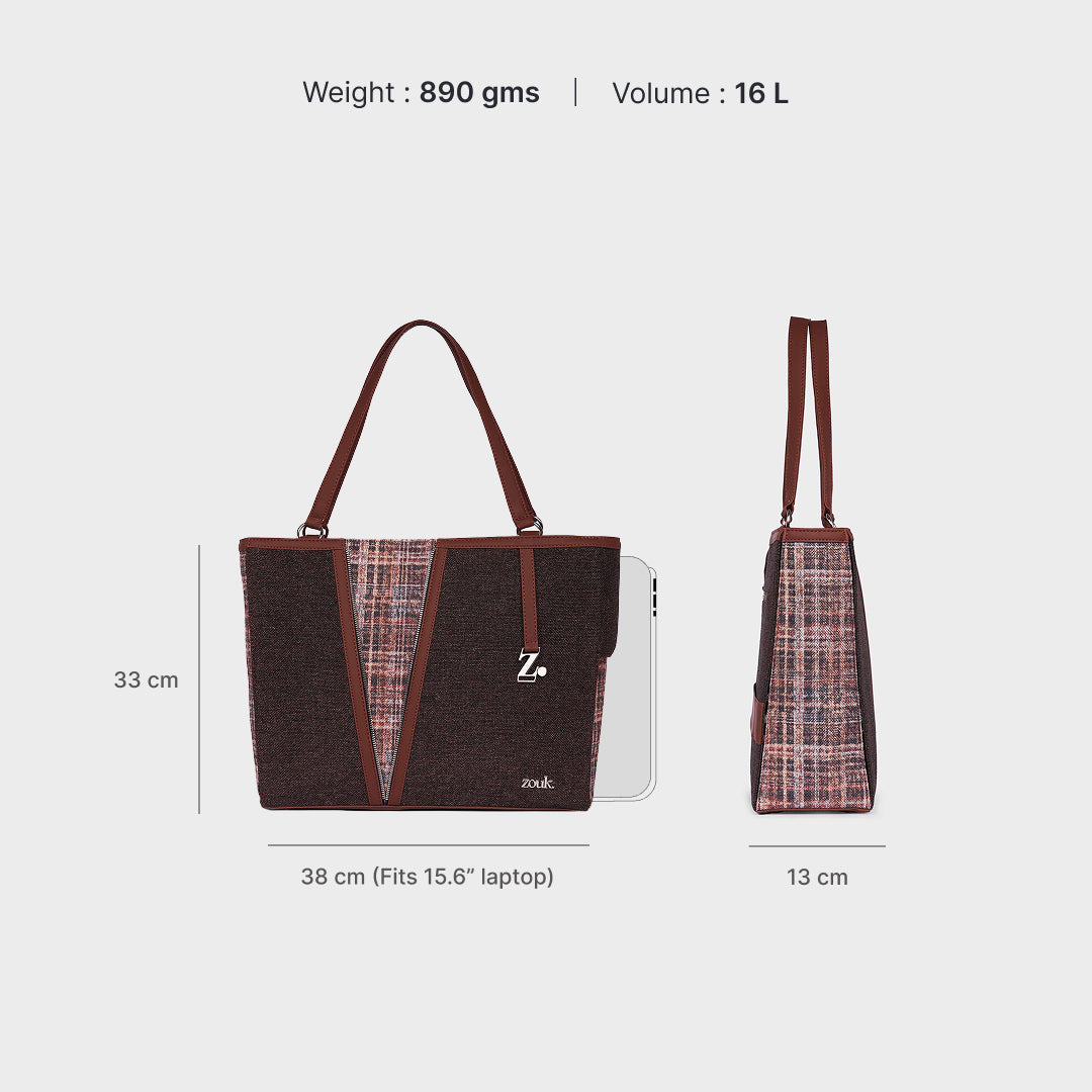 Cashmere Noir (Copper) Corner Office Tote (Bristel)