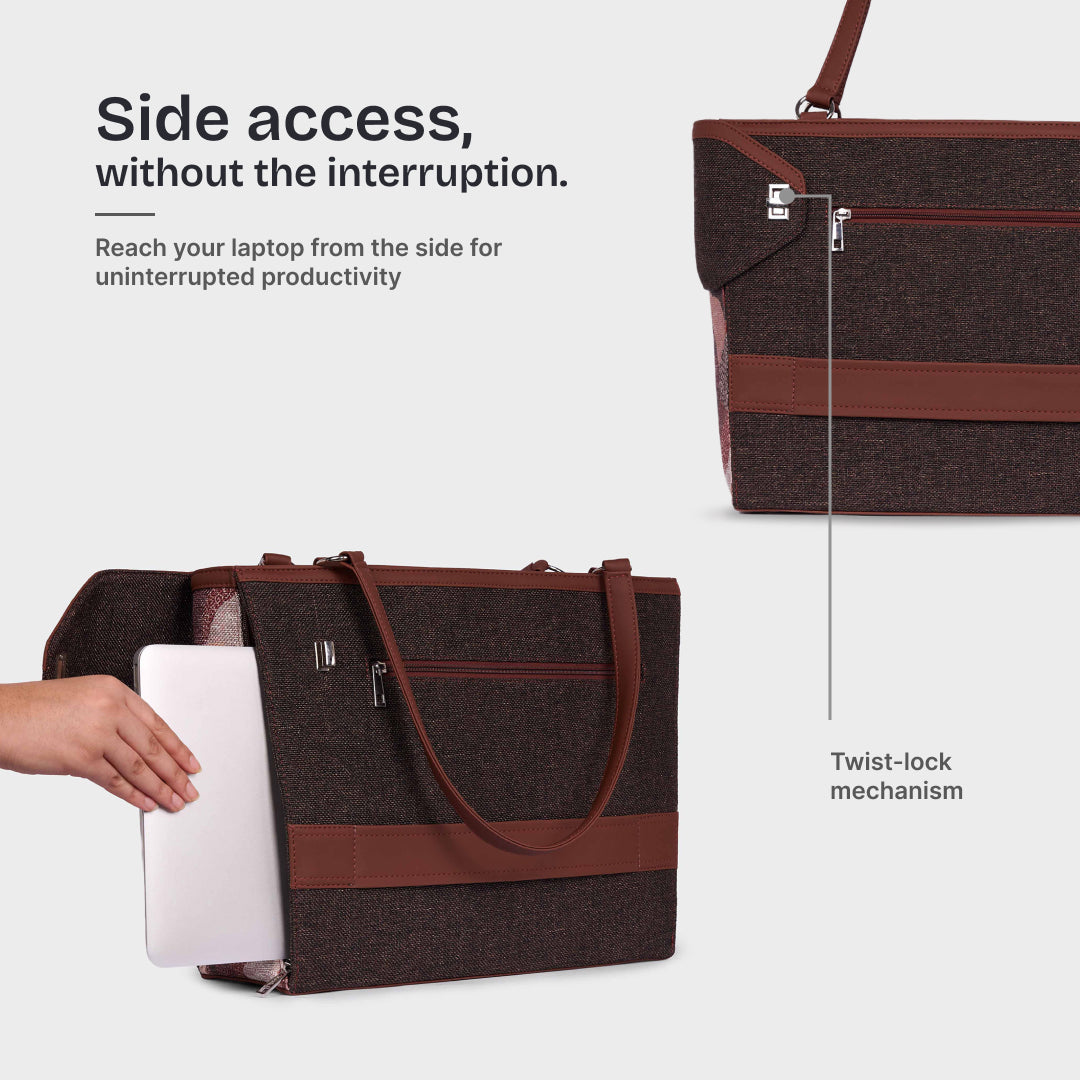 Ellora Echoes Corner Office Tote (Bristel)