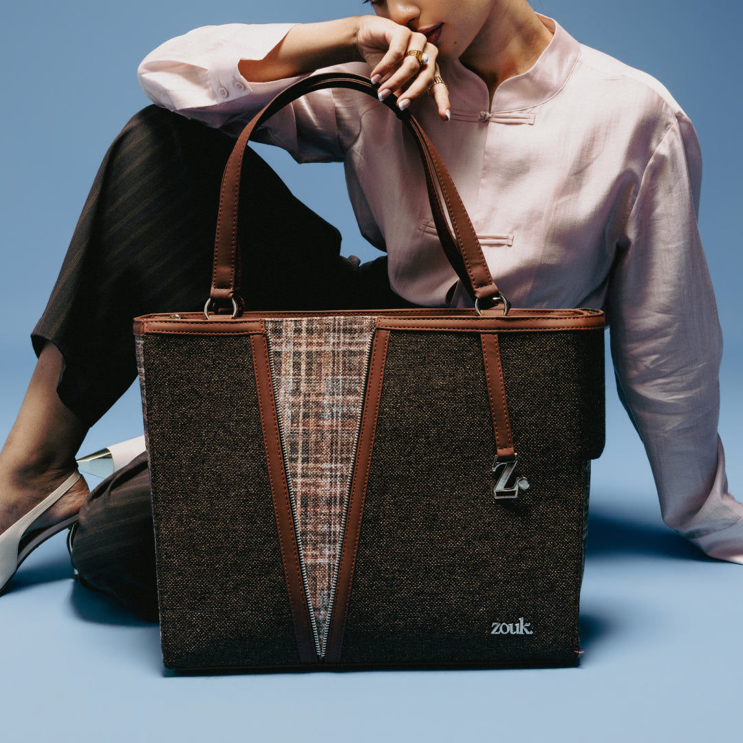 Cashmere Noir (Copper) Corner Office Tote (Bristel)