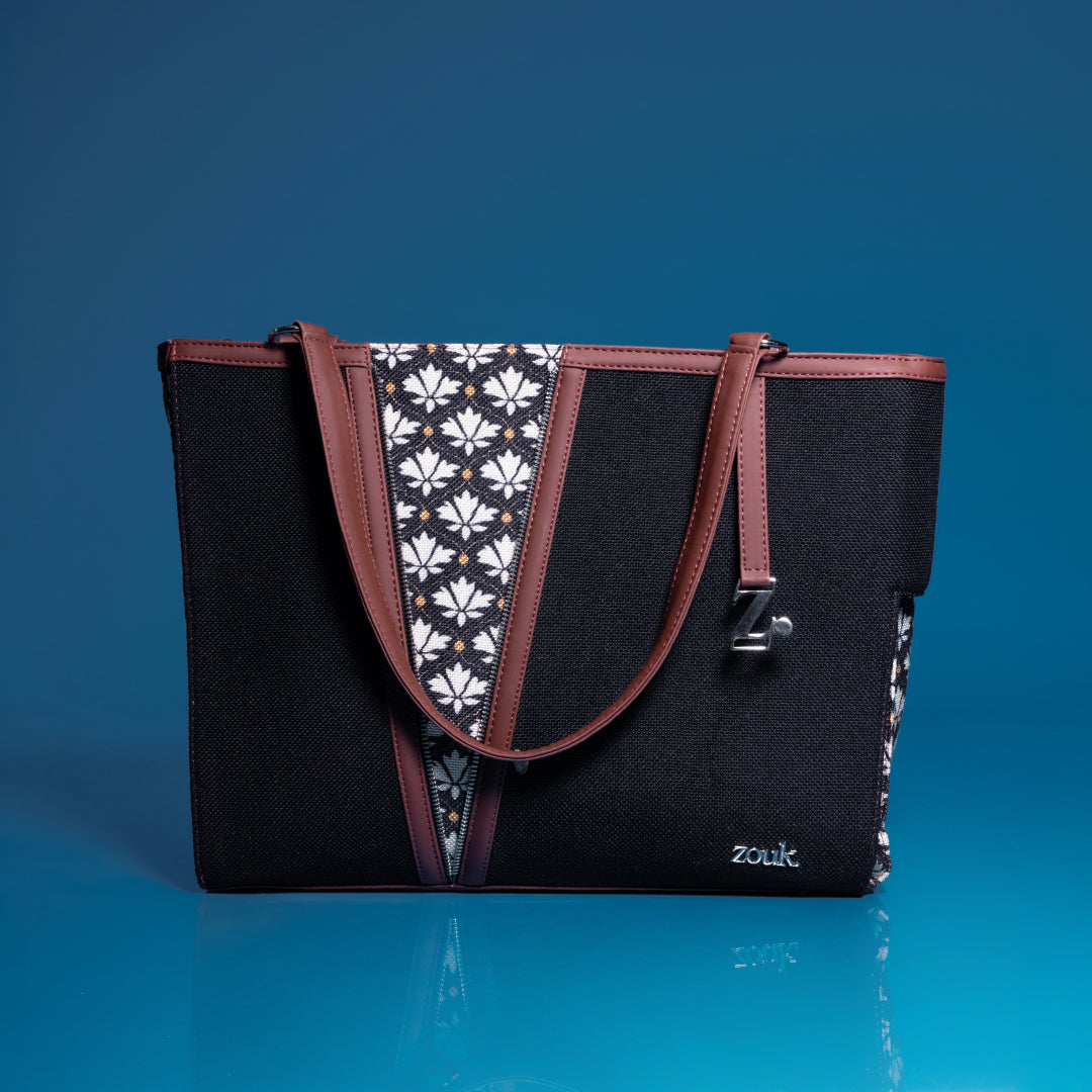 Bidri Kaiser Corner Office Tote (Jet Black)