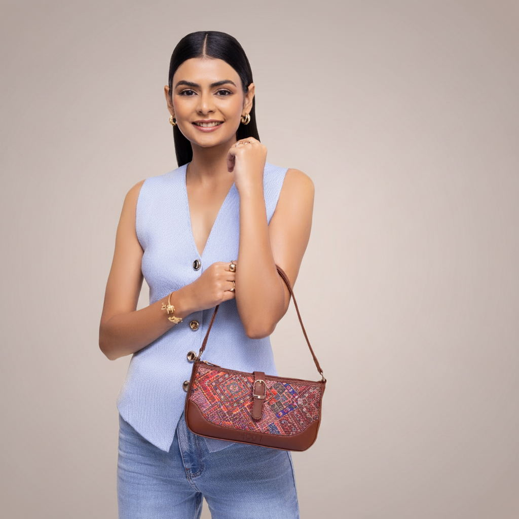 Bhuj Rabari Classic Sling Bag - 1991 by Zouk