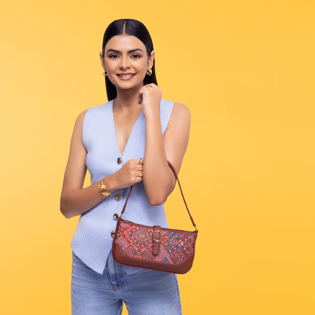 Bhuj Rabari Classic Sling Bag - 1991 by Zouk