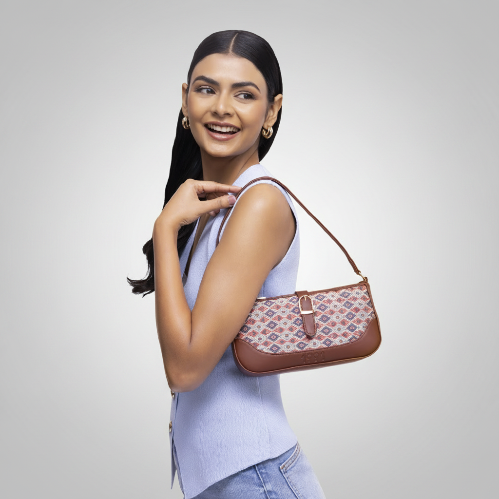 Ajrakh Kami Classic Sling Bag - 1991 by Zouk