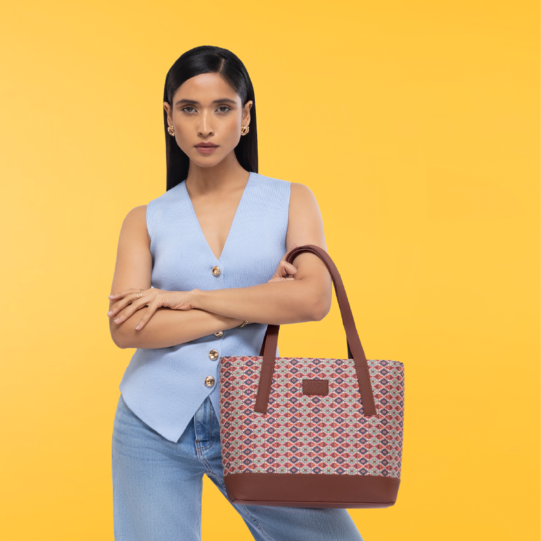 Ajrakh Kami Classic Tote Bag - 1991 by Zouk