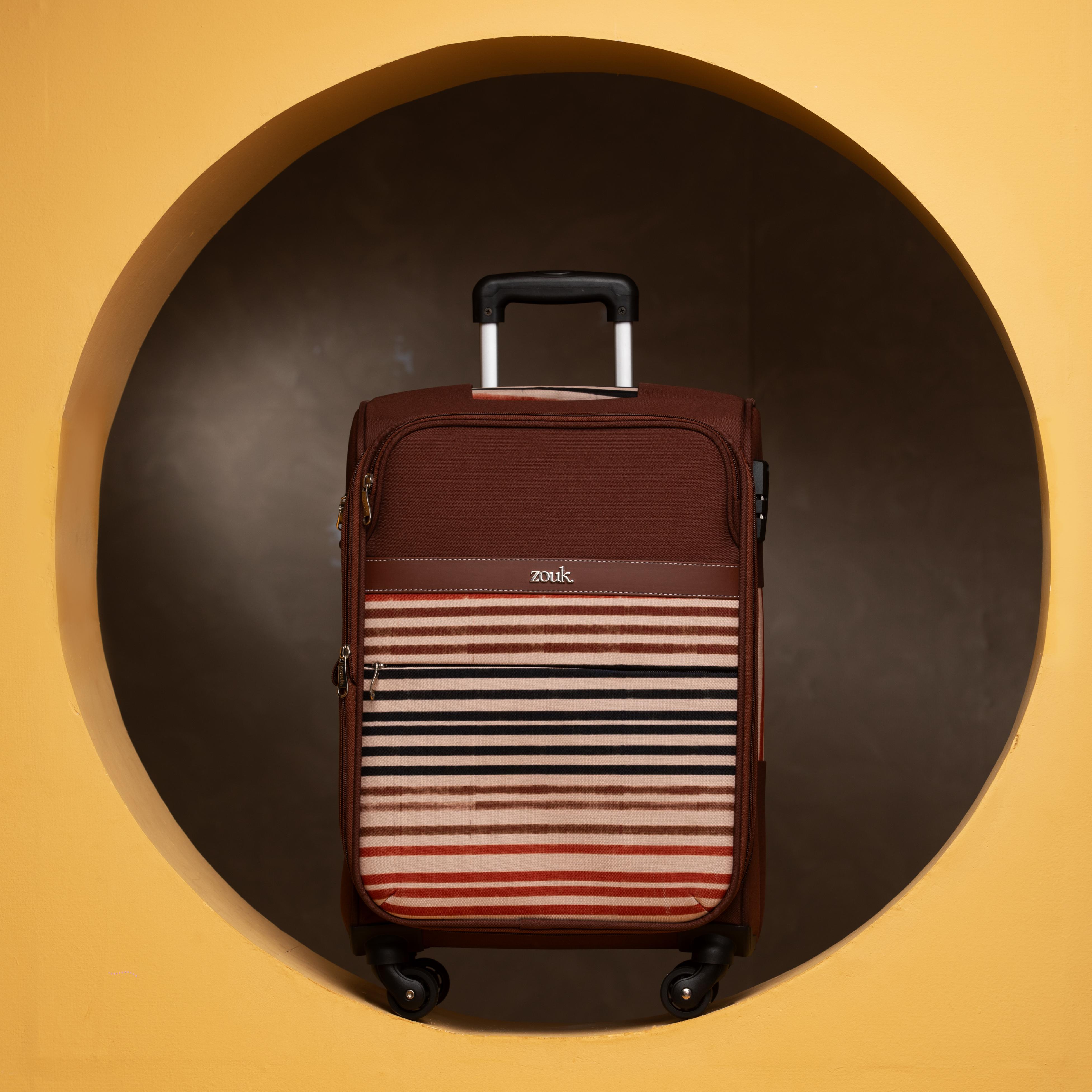 Qutub Stripes Avasa Trolley Bag (Cabin)