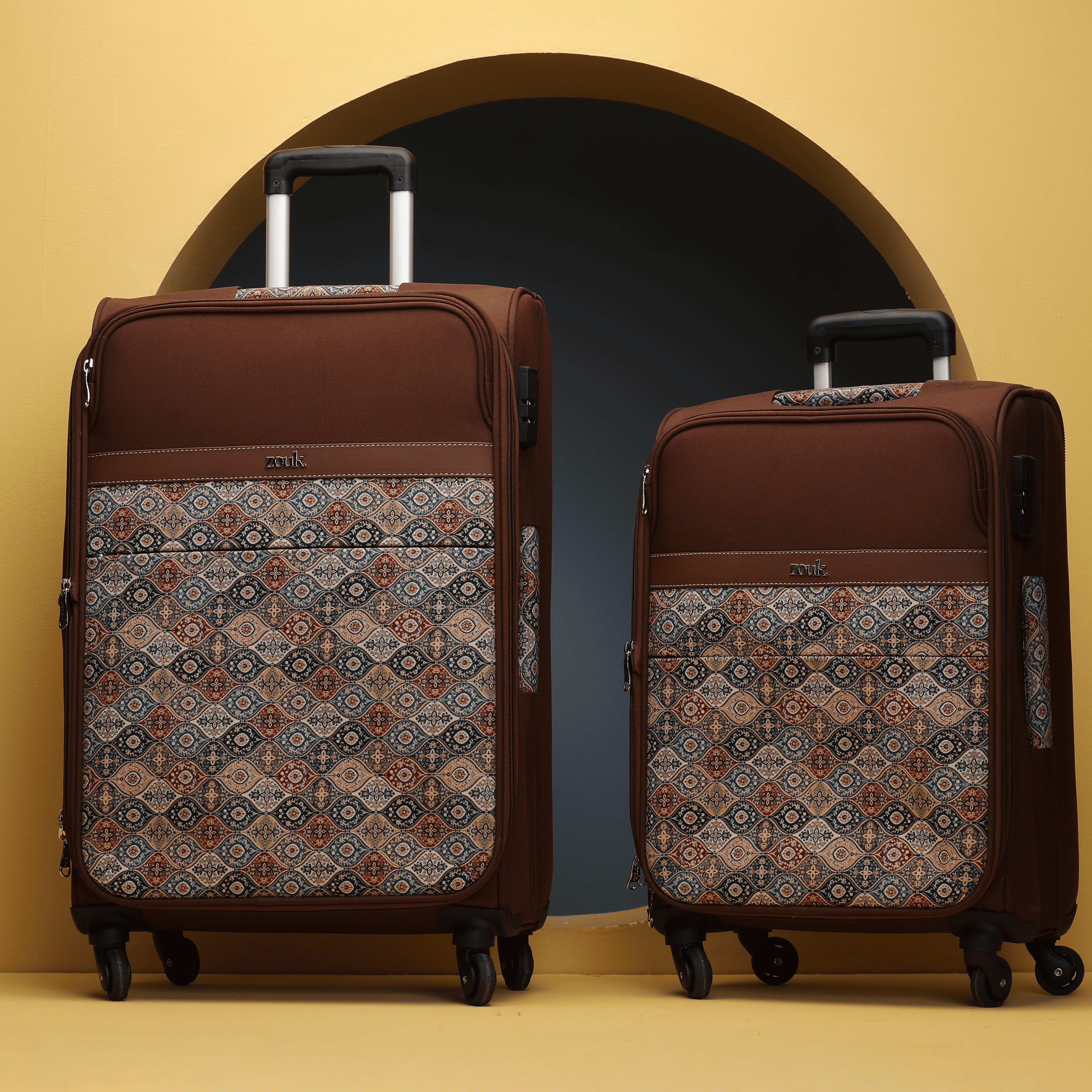 Jammu Kaleen Avasa Trolley Bag Combo (Cabin & Medium)