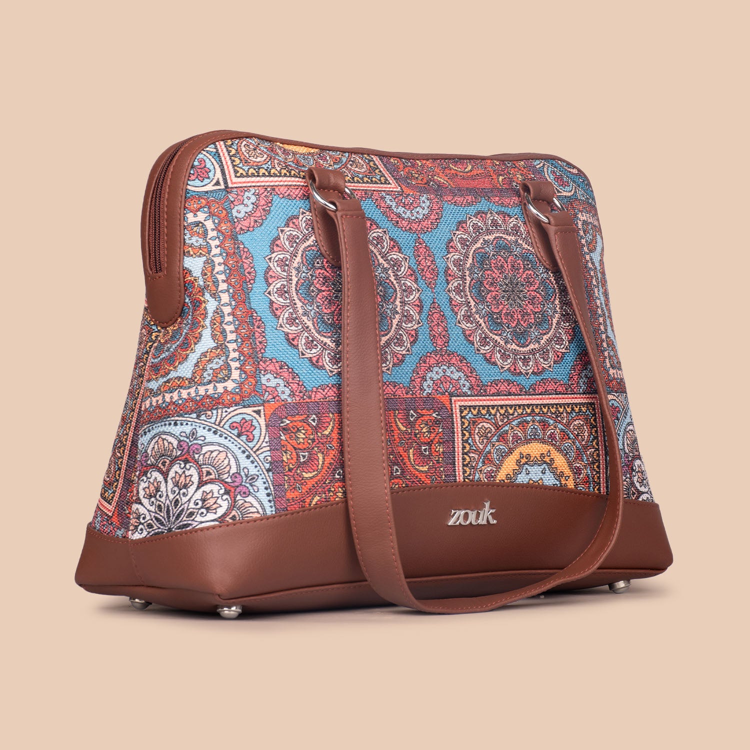 Multicolor Mandala Print Carry All Work Bag