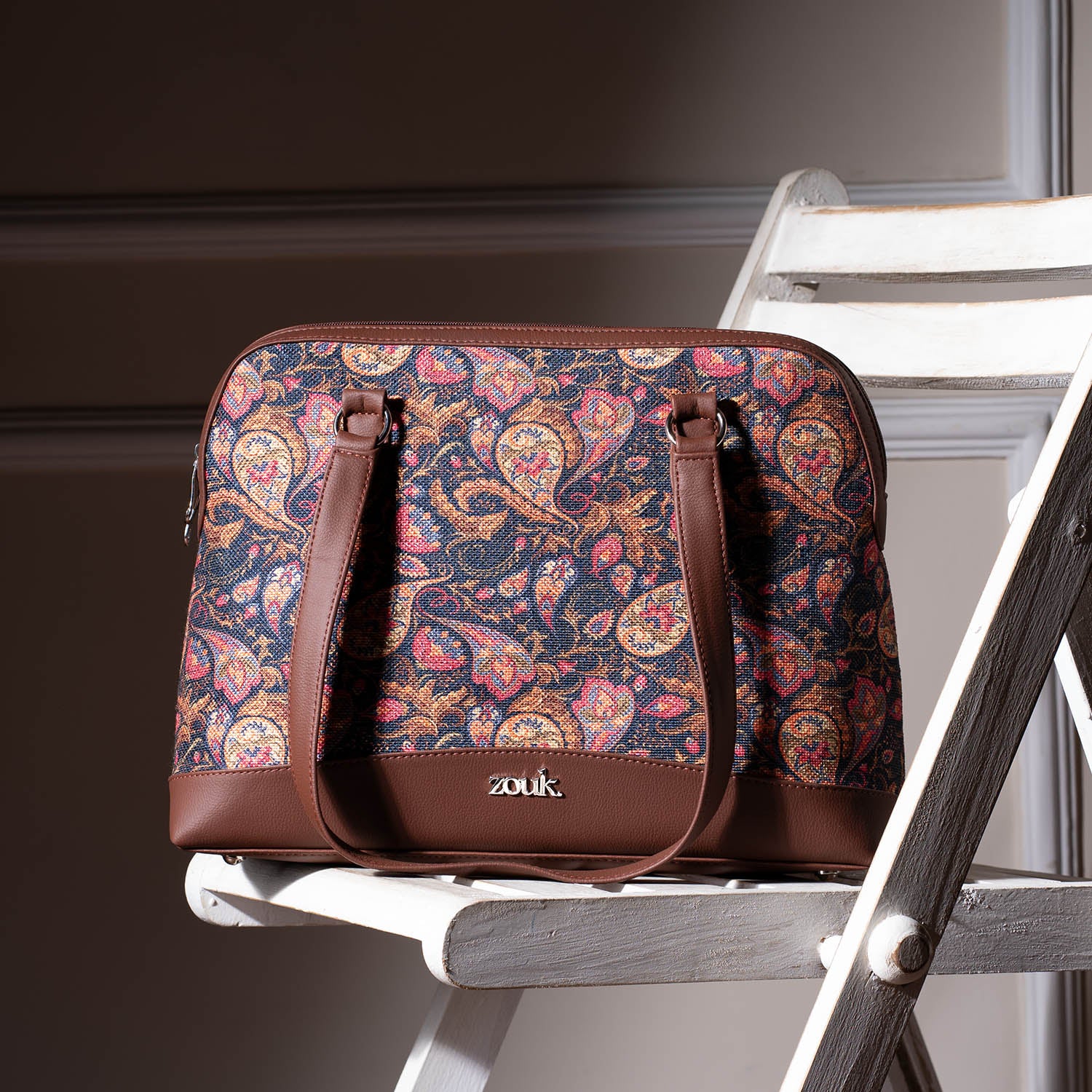 Paisley Print Carry All Work Bag