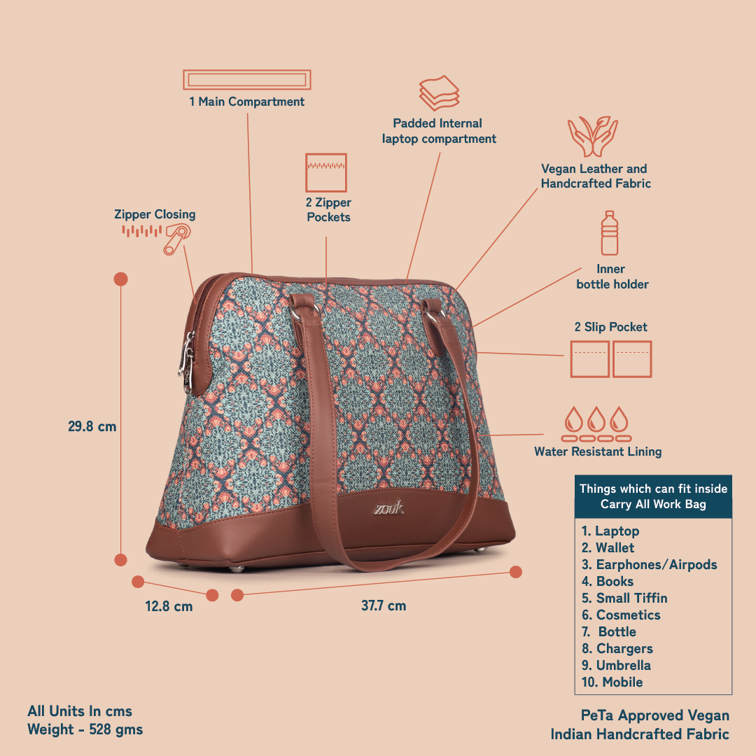 Kolkata Nouveau Carry All Work Bag