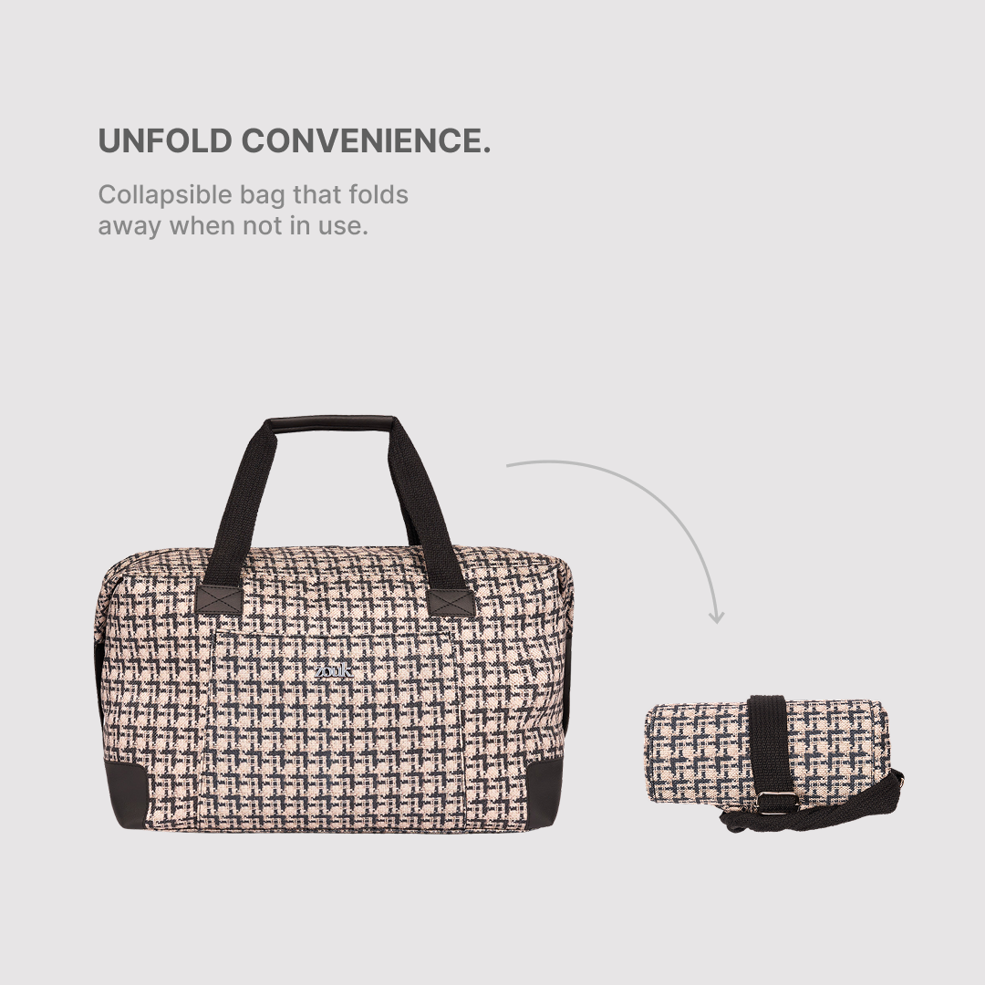 Carter Checks Collapsible Duffle Bag