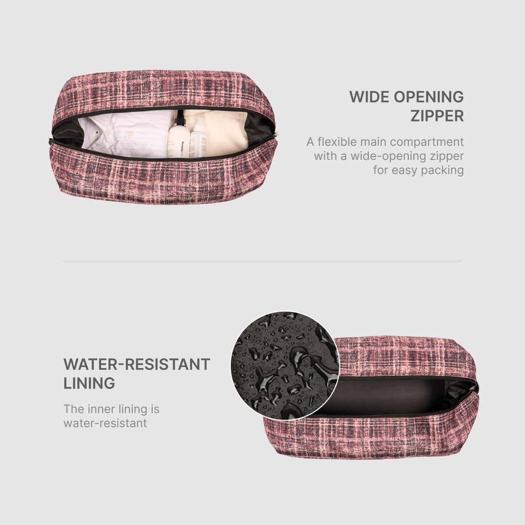 Cashmere Noir (Pink) Collapsible Duffle Bag