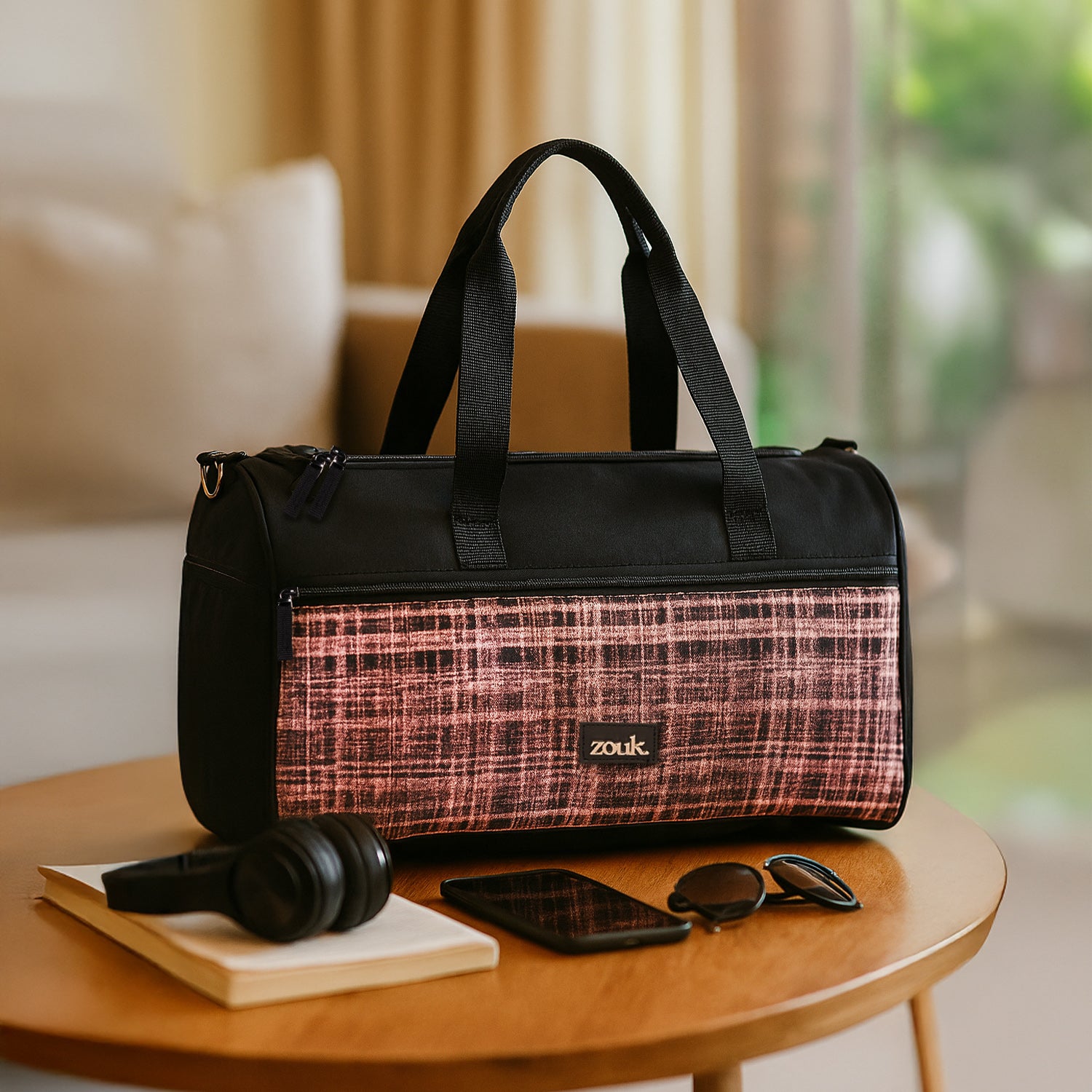 Cashmere Noir (Pink) Travel Duffle Bag