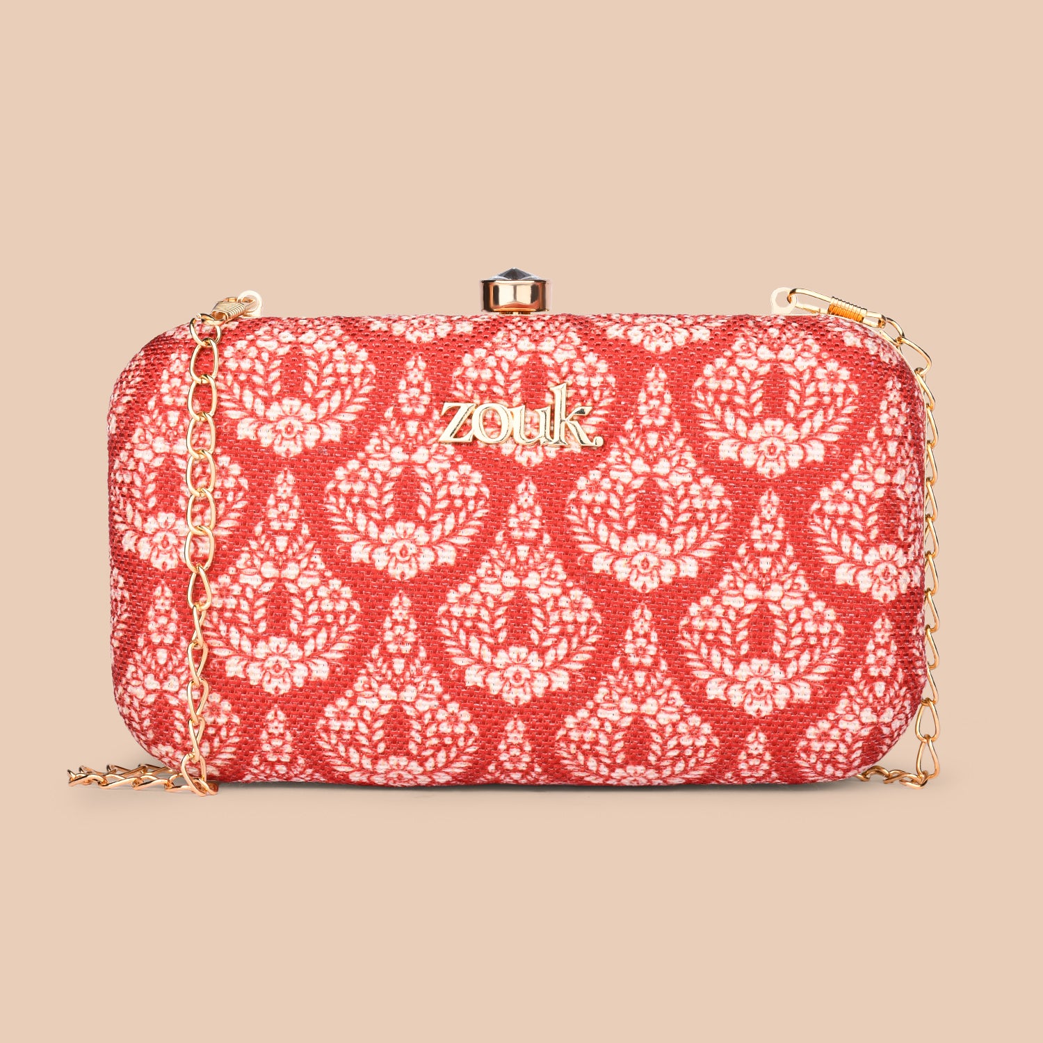 Chanderi Phool Clutch