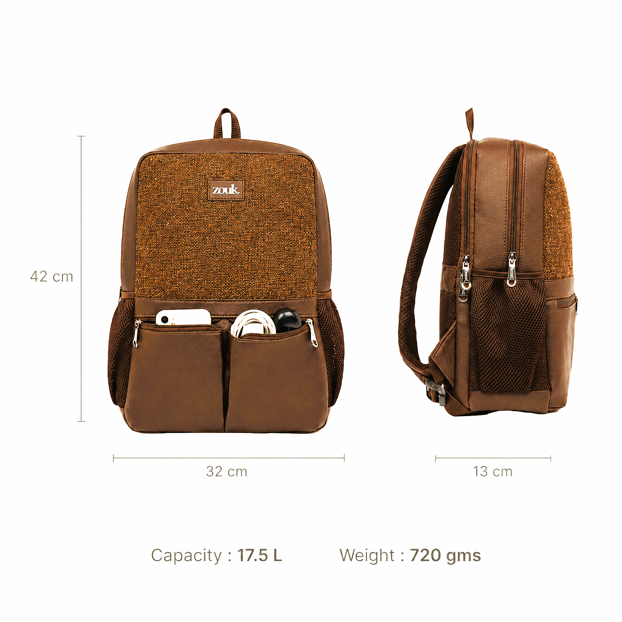 Bristel Office Backpack (Brown)