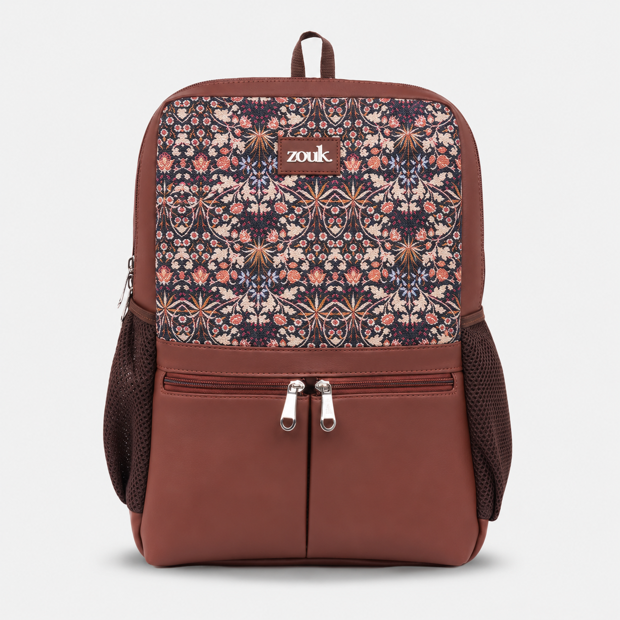 Kashmir Blooms Office Backpack (Brown)