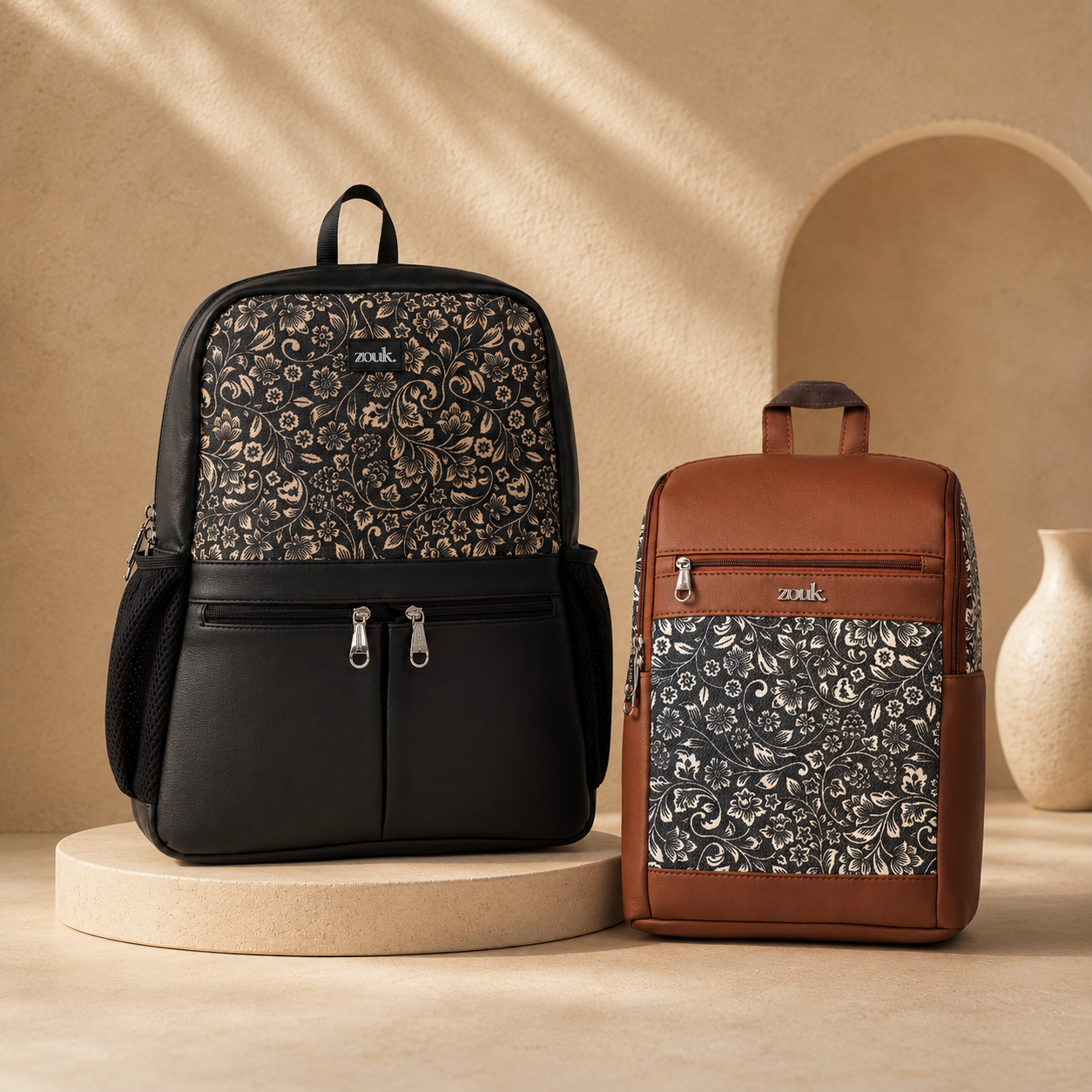 FloMotif Office Backpack & Amalia Daypack Combo