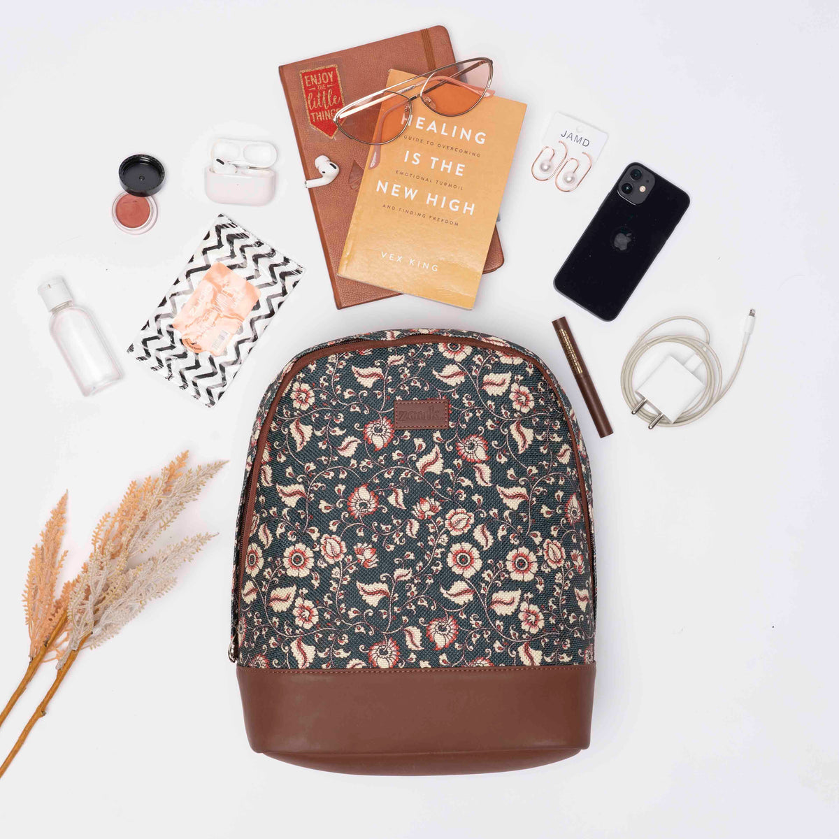 Chittoor Blue Kalamkari Dome Daypack