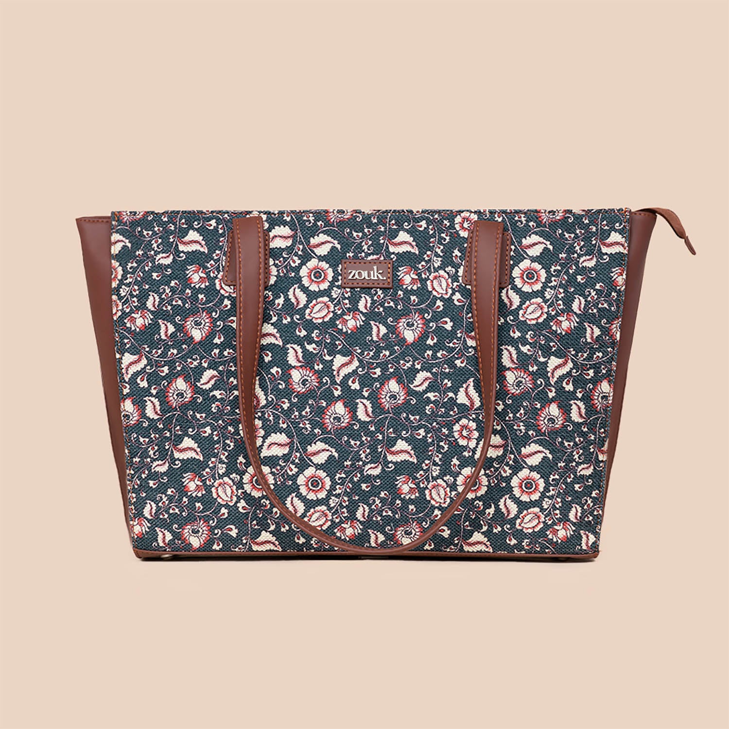 Chittoor Blue Kalamkari Office Tote Bag